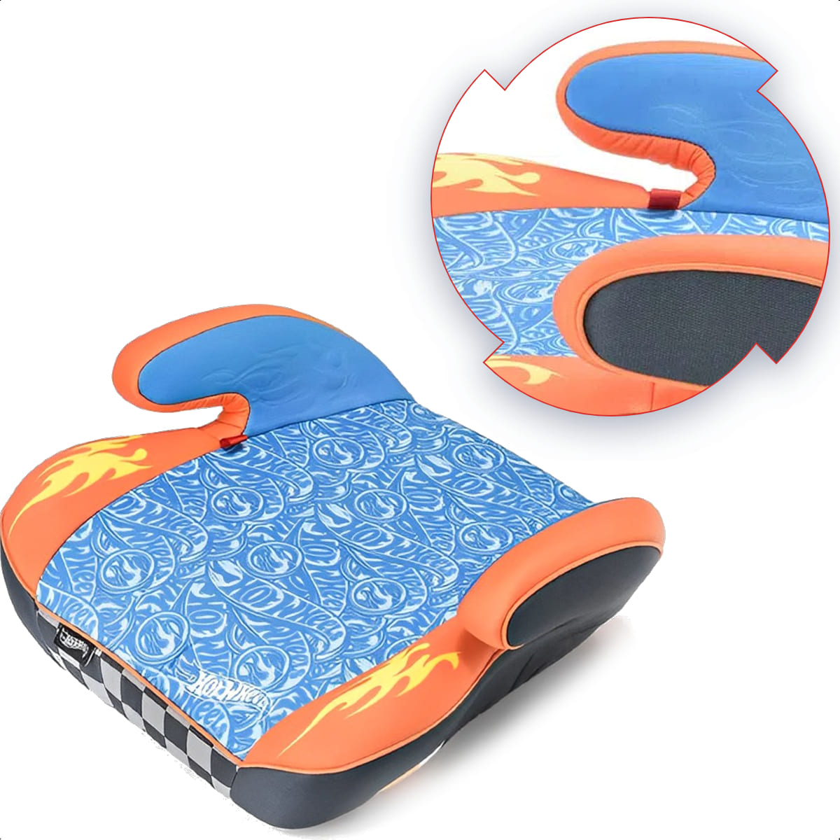 Assento Infantil para Carro Auto Booster Hot Wheels Fashion 22-36kg Grupo III Fisher Price-BB629