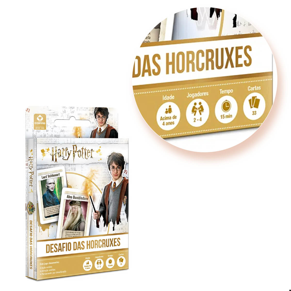 Jogos Brinquedos Carton Harry Potter Desafio Das Horcruxes Copag - 99442