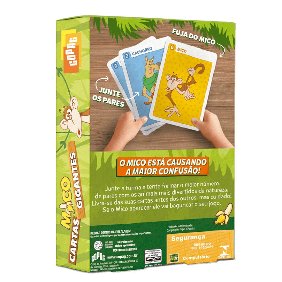 Jogo Mico Cartas Gigantes 25 cartas para 2 a 6 jogadores Copag  - 30767