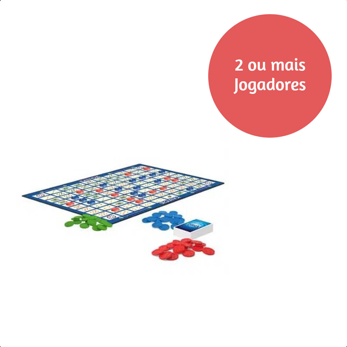 Jogo de Tabuleiro Sequence 2 Decks de Baralho 7 anos ou mais Estratégia e Raciocínio Copag 31553