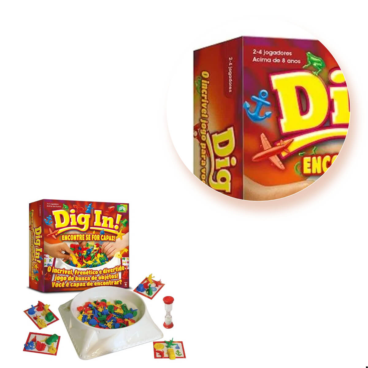 Jogo de Brinquedo Carton DIG IN Encontre Se For Capaz - Copag 31092