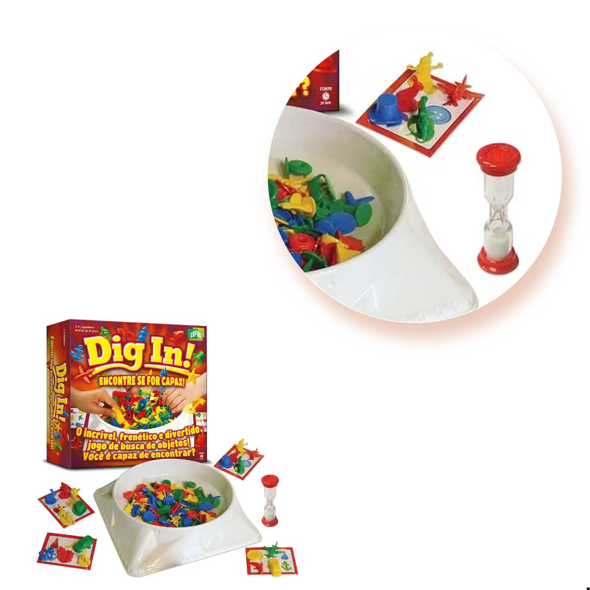 Jogo de Brinquedo Carton DIG IN Encontre Se For Capaz - Copag 31092