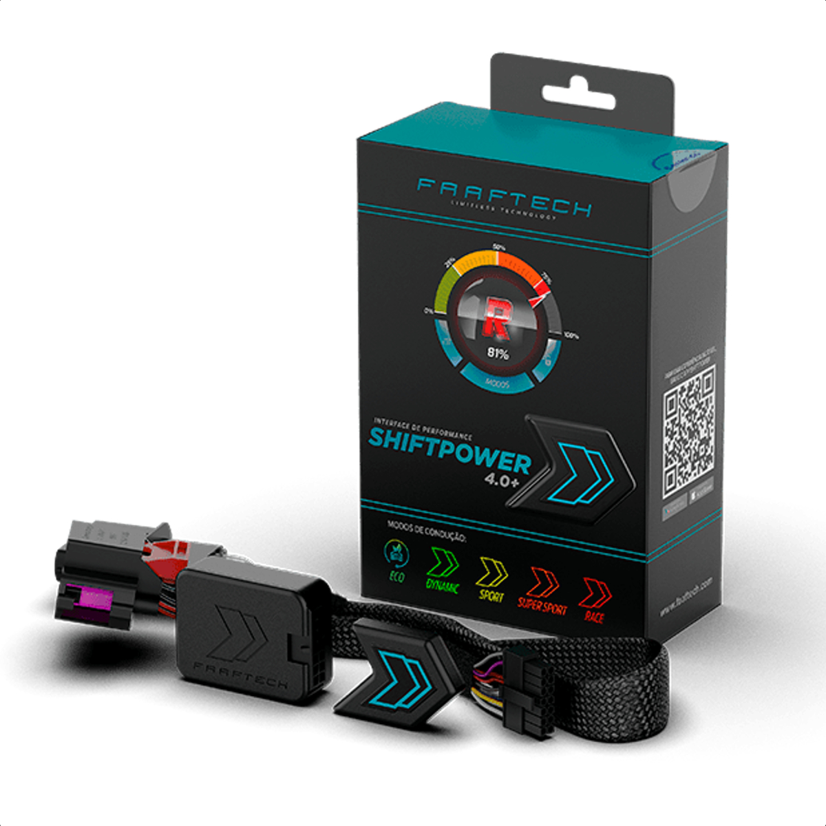 Shift Power Chip Pedal Acelerador Controle por App Plug and play Faaftech FT-SP03+