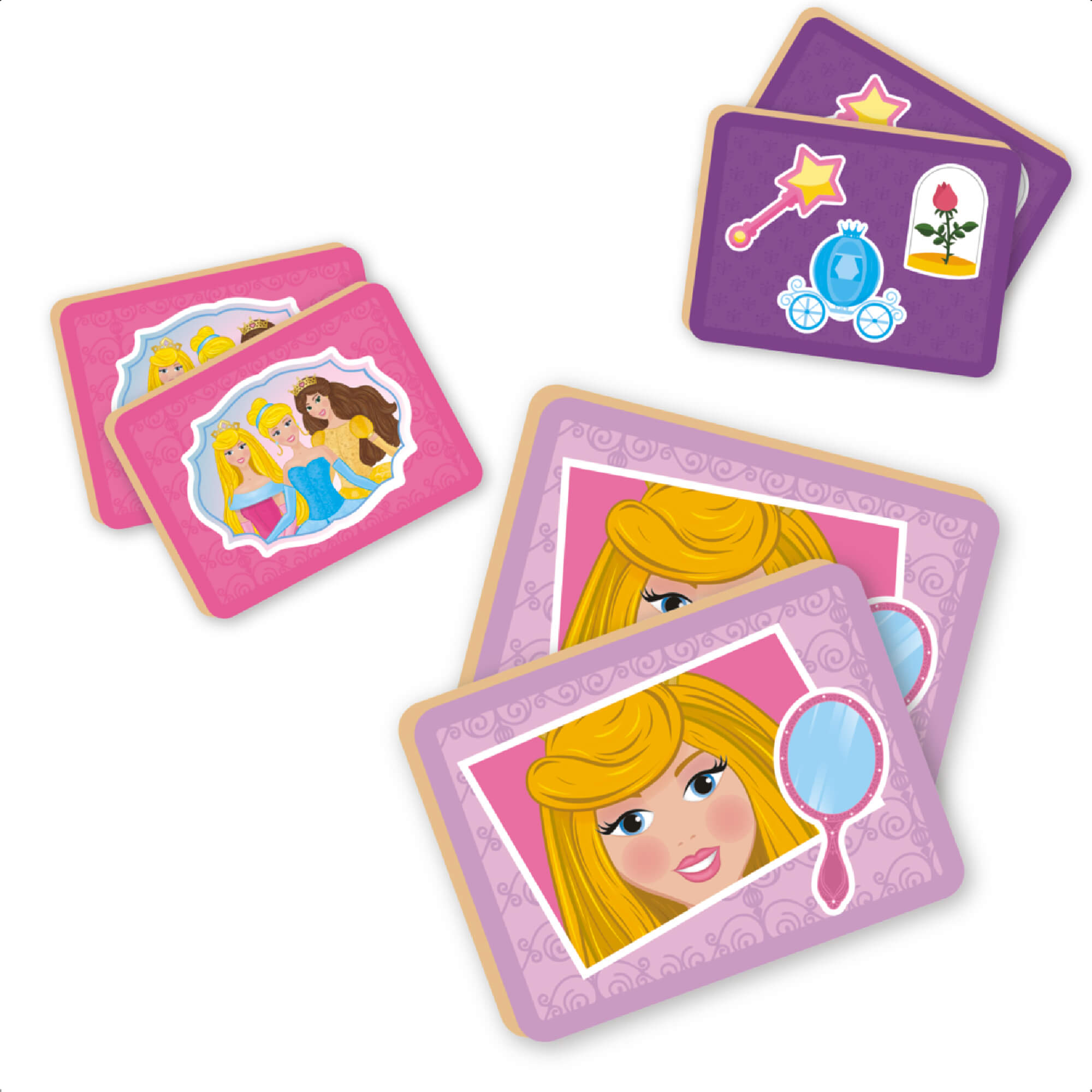 Jogo Da Memória Princesas Infantil 20 Peças 10 Pares Criatividade 3 Anos Nig Brinquedos - 0794