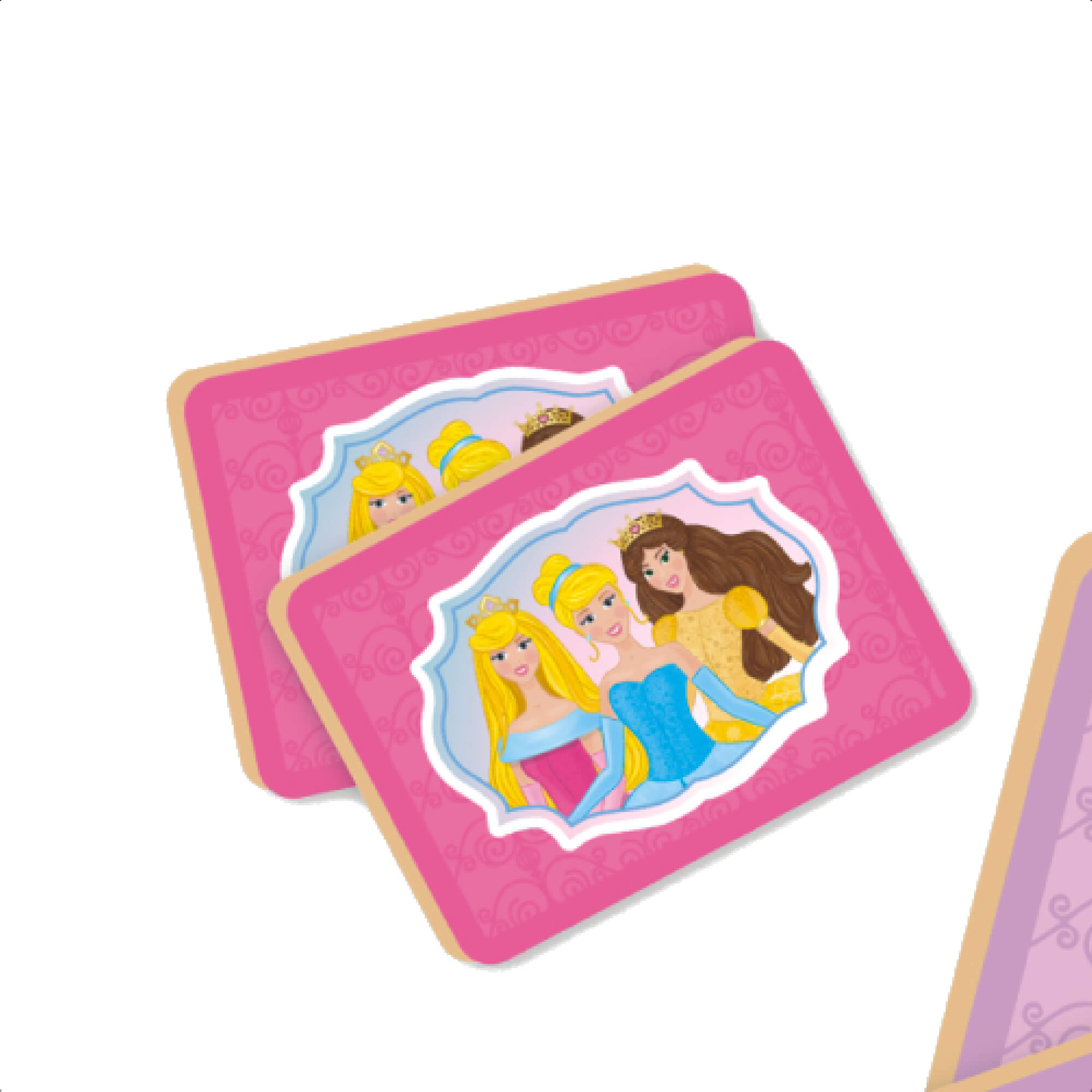 Jogo Da Memória Princesas Infantil 20 Peças 10 Pares Criatividade 3 Anos Nig Brinquedos - 0794