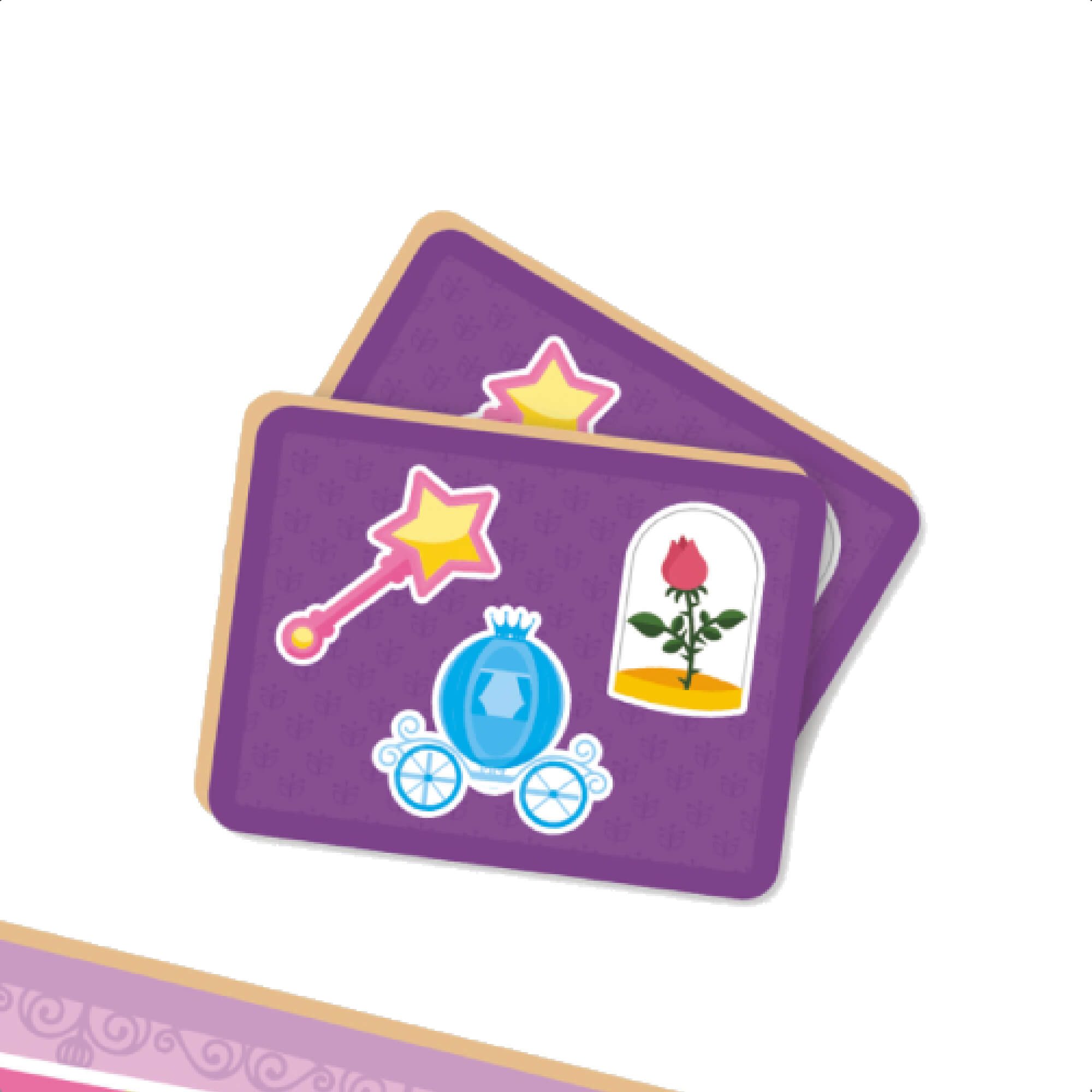 Jogo Da Memória Princesas Infantil 20 Peças 10 Pares Criatividade 3 Anos Nig Brinquedos - 0794