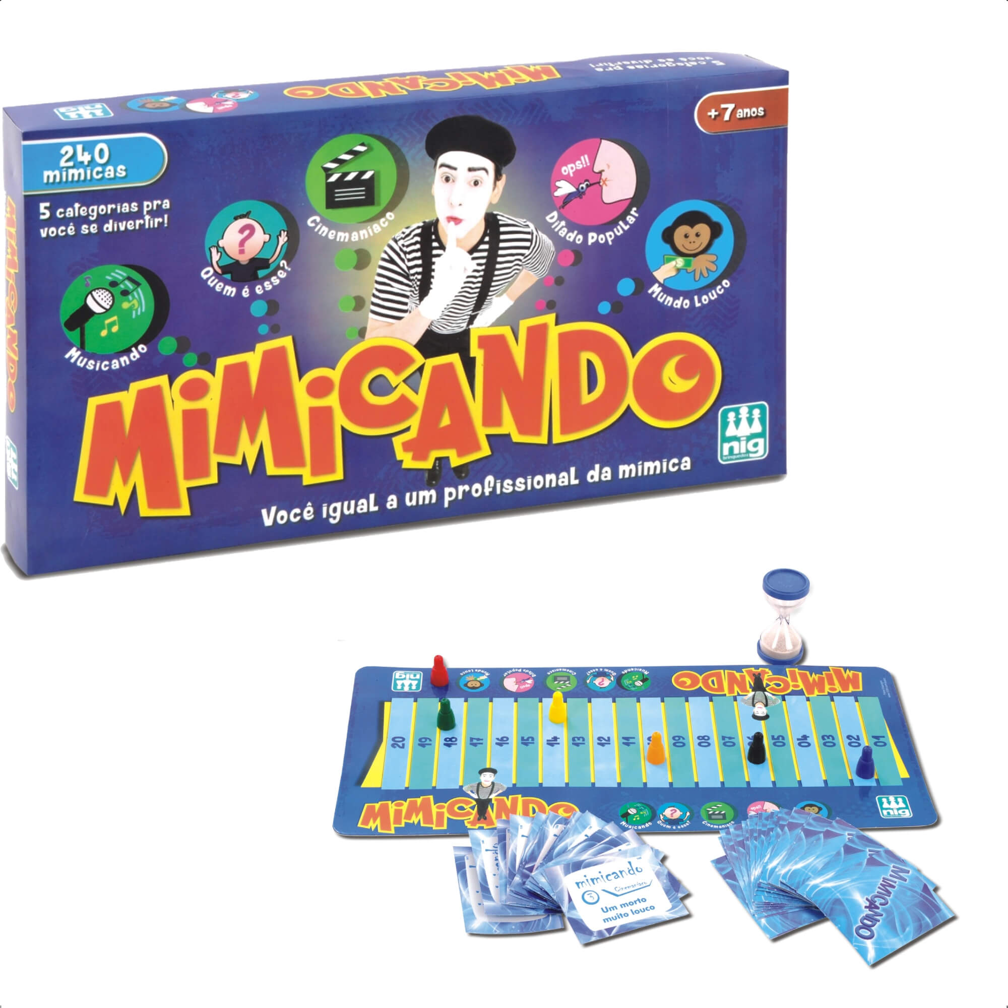 Jogo Mimicando Infantil 240 Cartas Momentos Inesquecíveis A Partir De 7 Anos Nig Brinquedos - 1130
