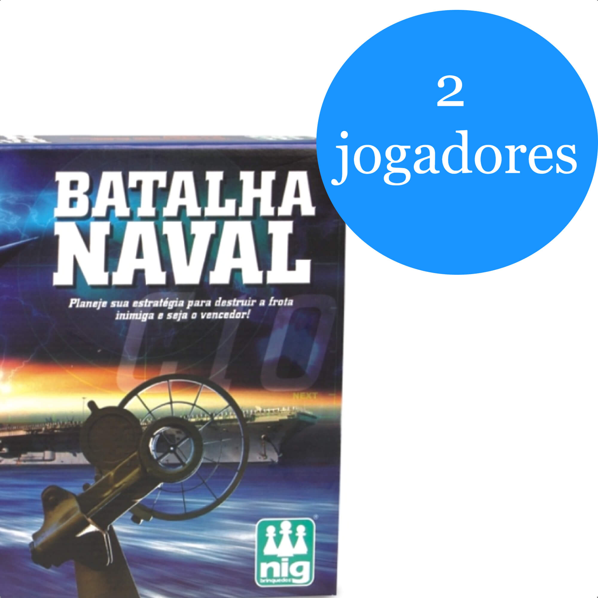 Jogo Batalha Naval Infantil Planejamento Estratégia 2 Maletas 10 Navios +8 Anos Nig Brinquedos-1121