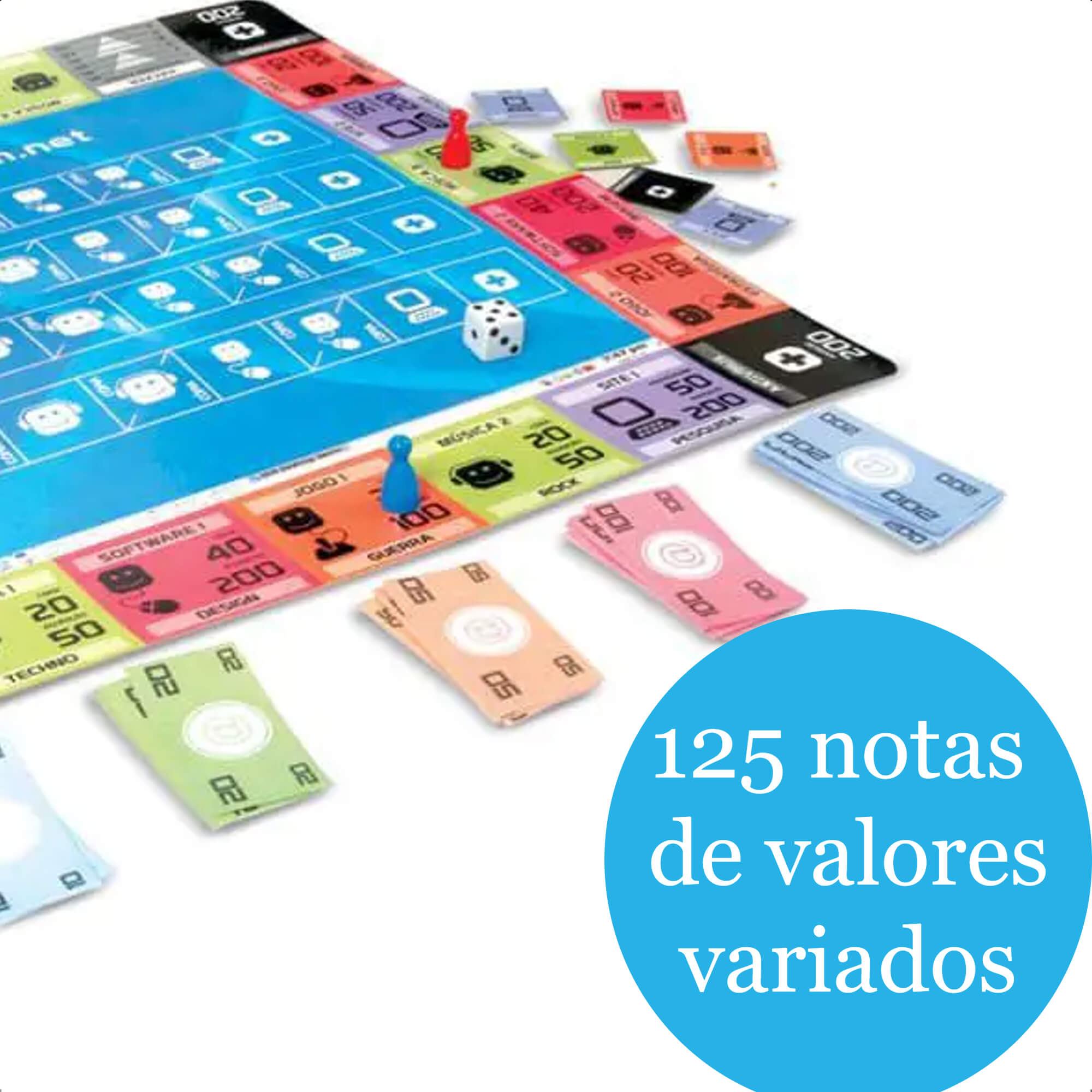 Jogo de Tabuleiro Banco.Com.Net Programação De Sites e Conteúdos +9 Anos Nig Brinquedos - 1122