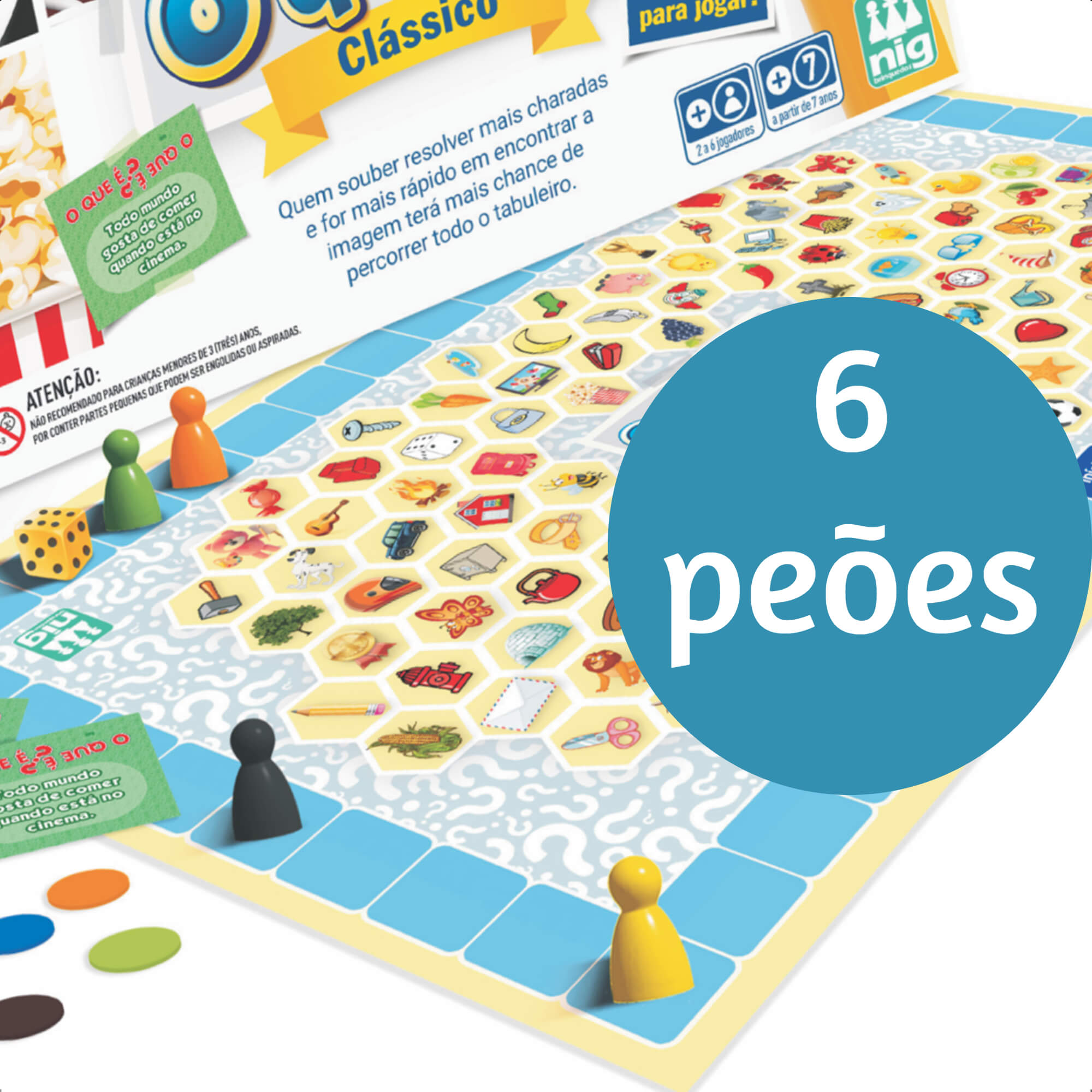 Jogo O Que É O Que É Infantil Criatividade e Imaginação 120 Cartas +7 Anos Nig - 1132