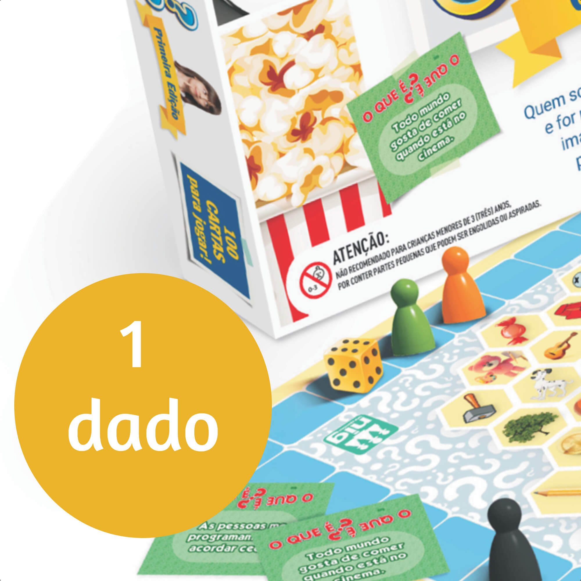 Jogo O Que É O Que É Infantil Criatividade e Imaginação 120 Cartas +7 Anos Nig - 1132