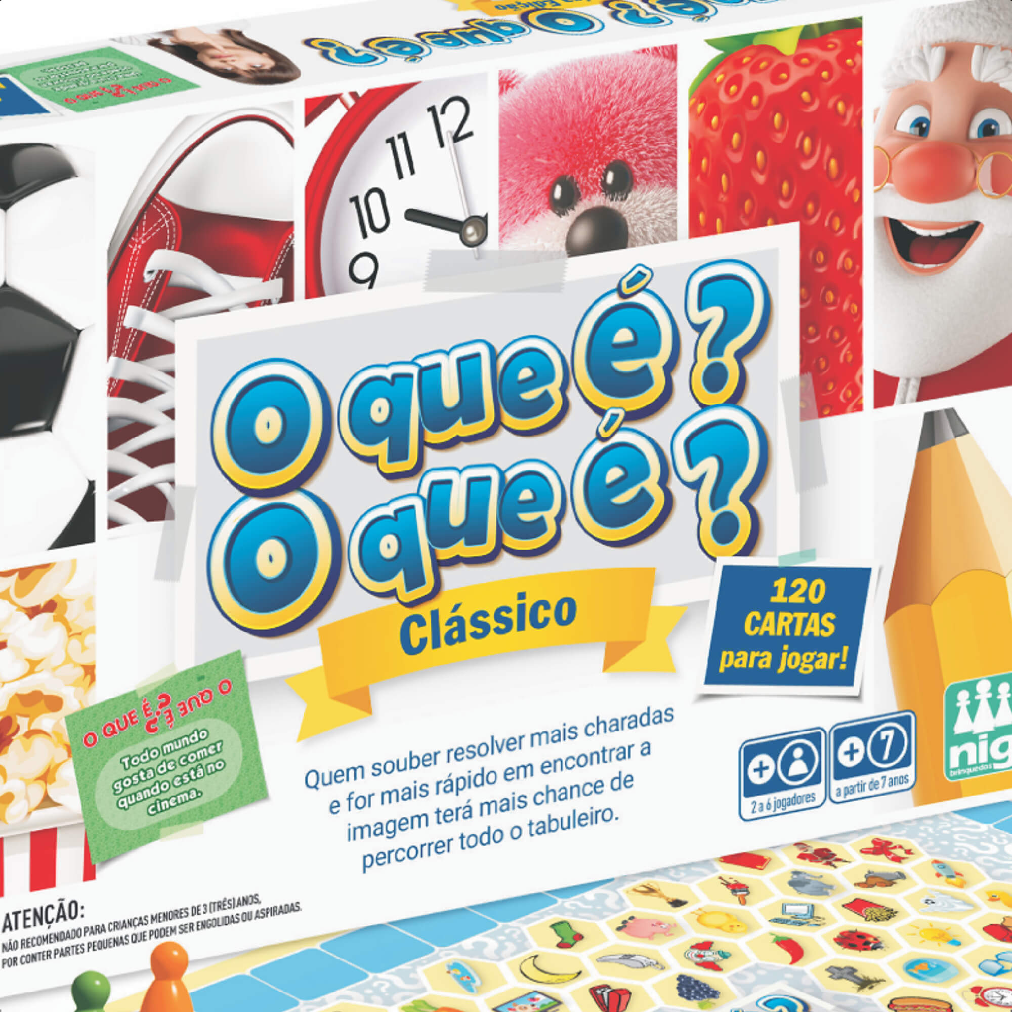 Jogo O Que É O Que É Infantil Criatividade e Imaginação 120 Cartas +7 Anos Nig - 1132