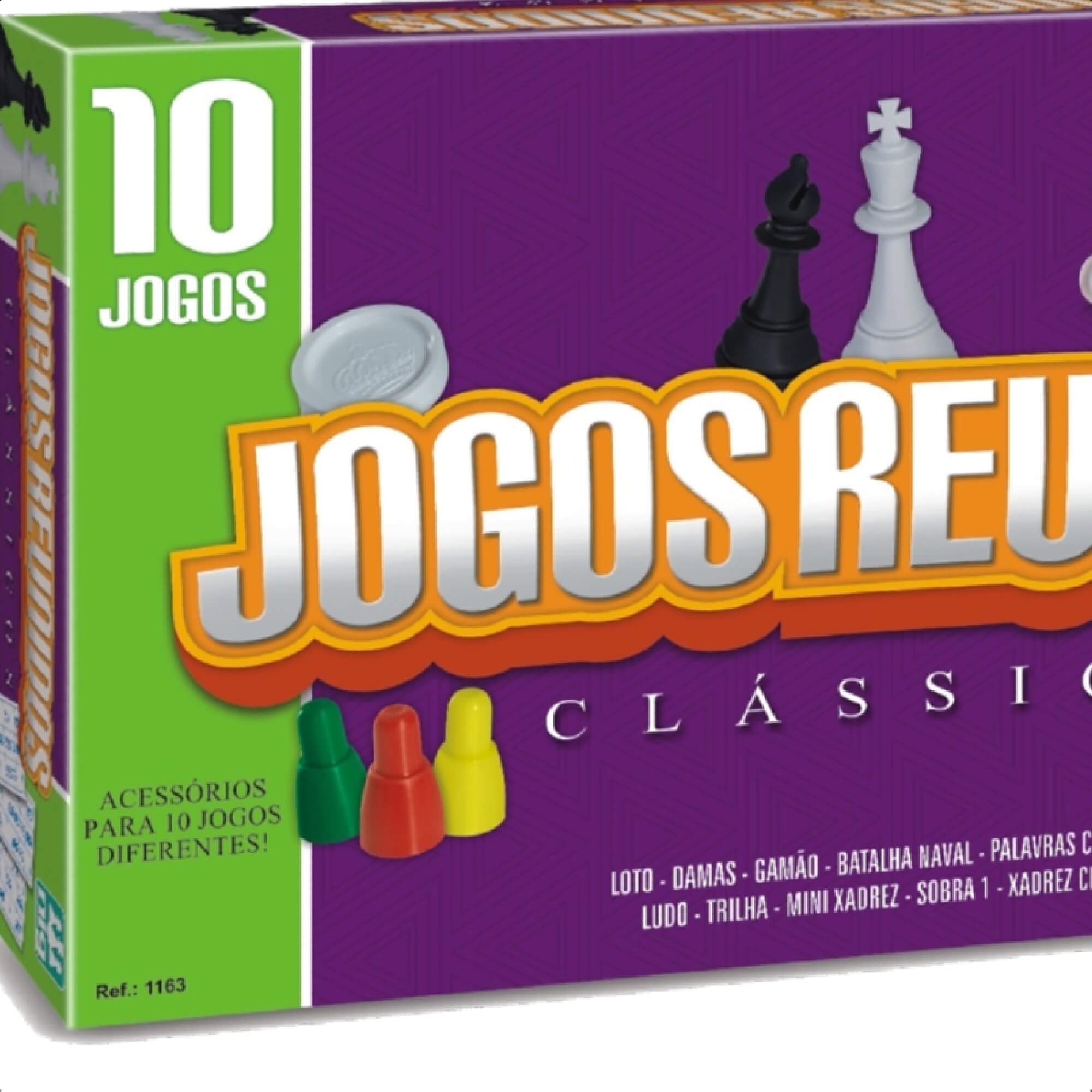 Jogos Clássicos Reunidos Xadrez Damas Ludo Batalha Naval Palavras Cruzadas Tabuleiro Nig - 1163