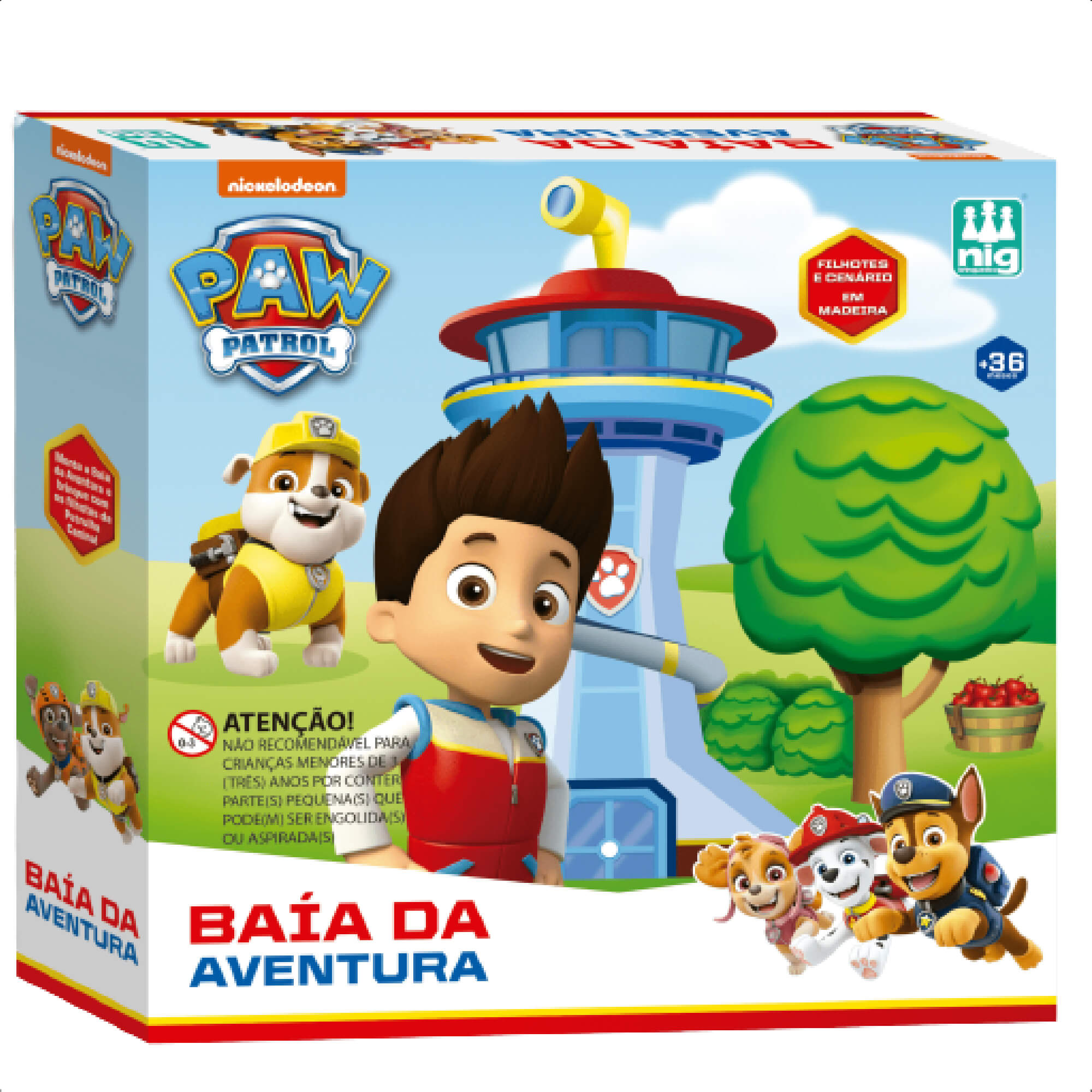 Brinquedo Cenário Baía Da Aventura Patrulha Canina Infantil Criatividade Nig Brinquedos - 0686