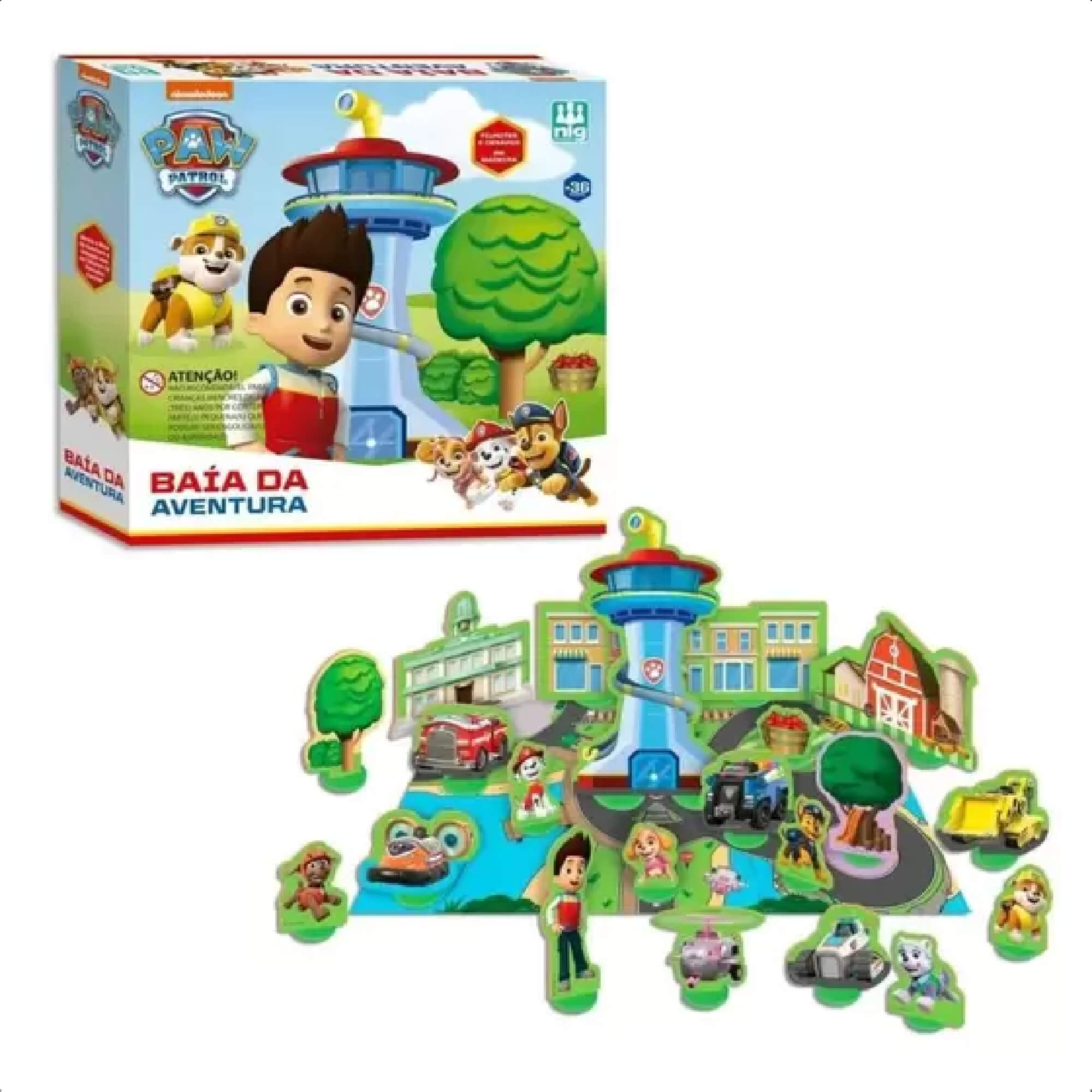 Brinquedo Cenário Baía Da Aventura Patrulha Canina Infantil Criatividade Nig Brinquedos - 0686