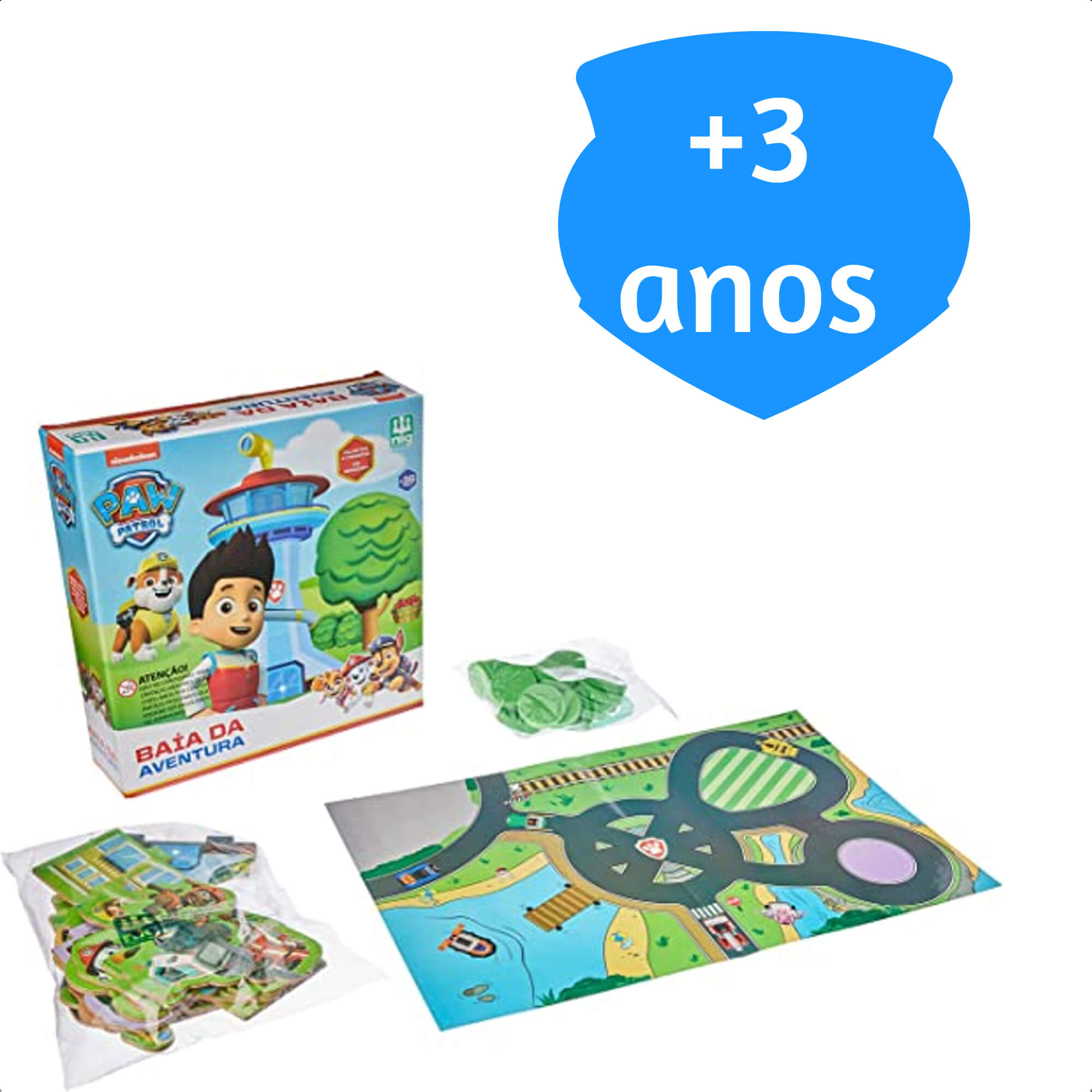 Brinquedo Cenário Baía Da Aventura Patrulha Canina Infantil Criatividade Nig Brinquedos - 0686