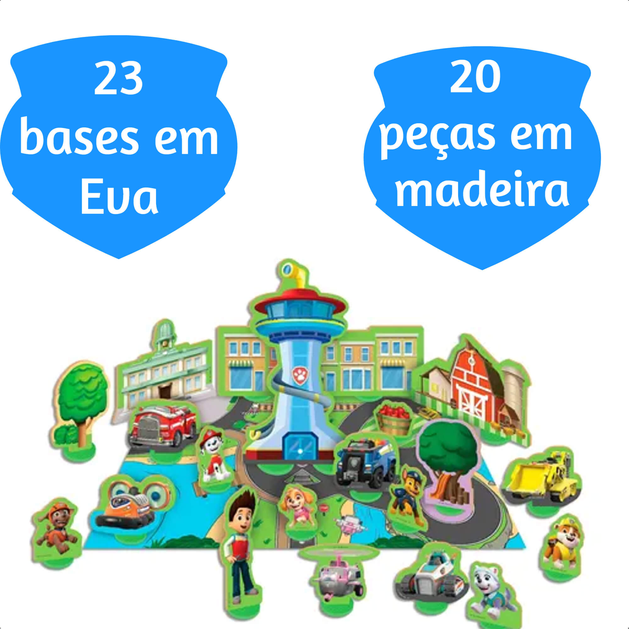 Brinquedo Cenário Baía Da Aventura Patrulha Canina Infantil Criatividade Nig Brinquedos - 0686