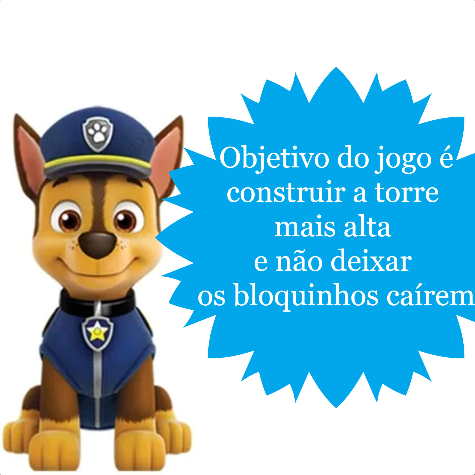 Brinquedo Madeira Jogo Equilibra Filhotes Patrulha Canina Infantil +4 Anos Nig 0684