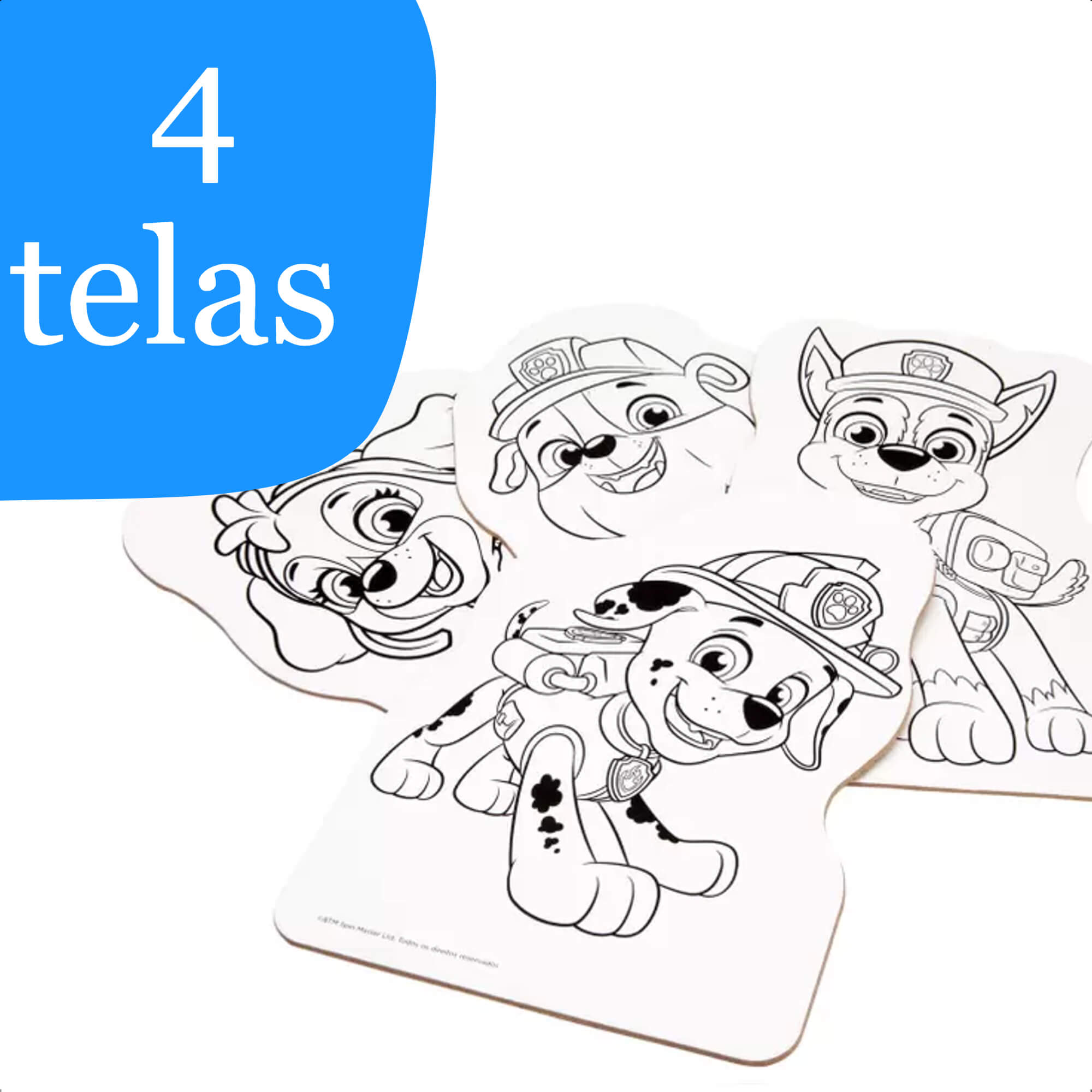 Kit Pintura Patrulha Canina Infantil Criatividade Diversão A Partir De 4 Anos Nig Brinquedos - 0680