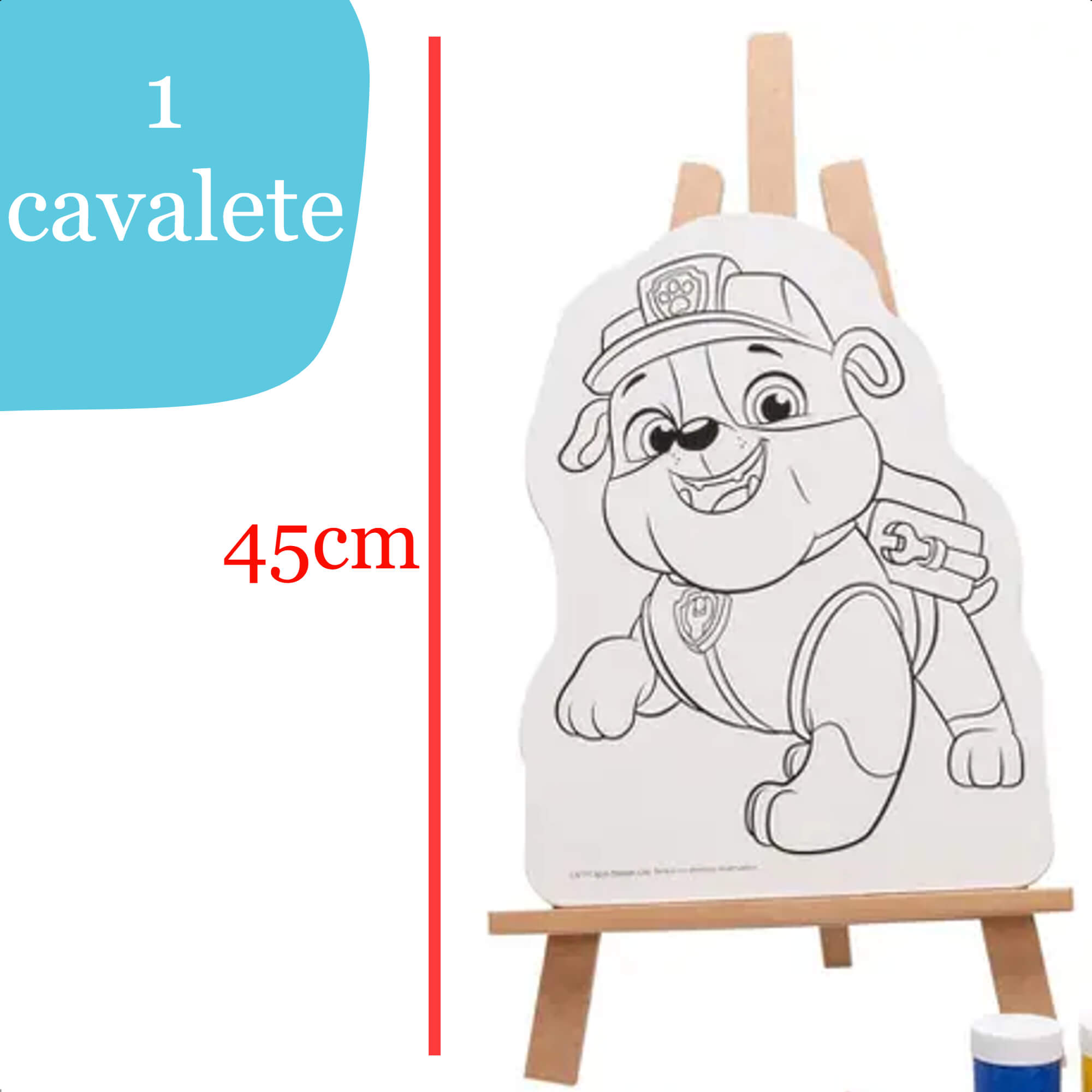 Kit Pintura Patrulha Canina Infantil Criatividade Diversão A Partir De 4 Anos Nig Brinquedos - 0680
