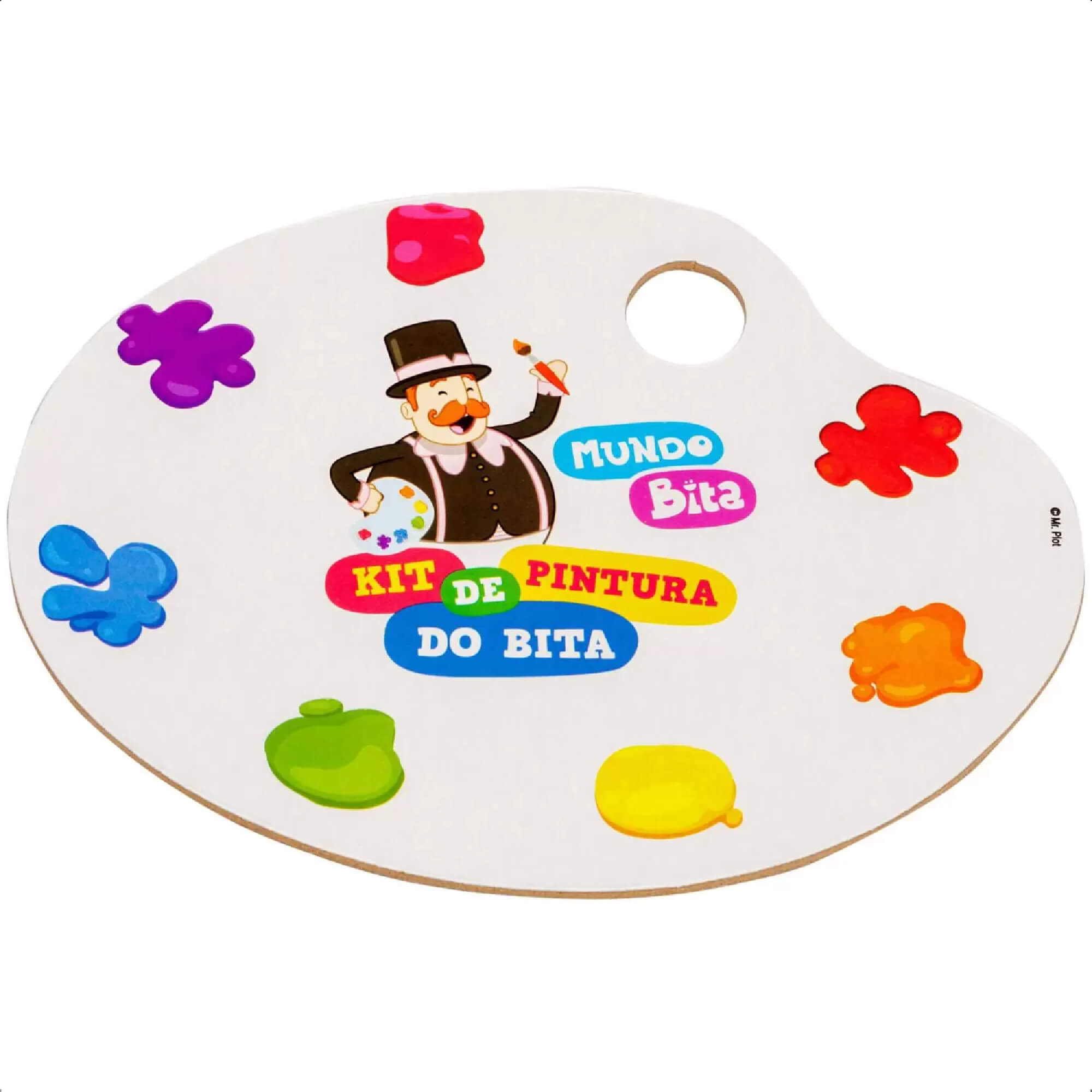 Kit Pintura Mundo Bita Infantil Cavalete Divertido Raciocínio Lógico +4 anos Nig Brinquedos 0694