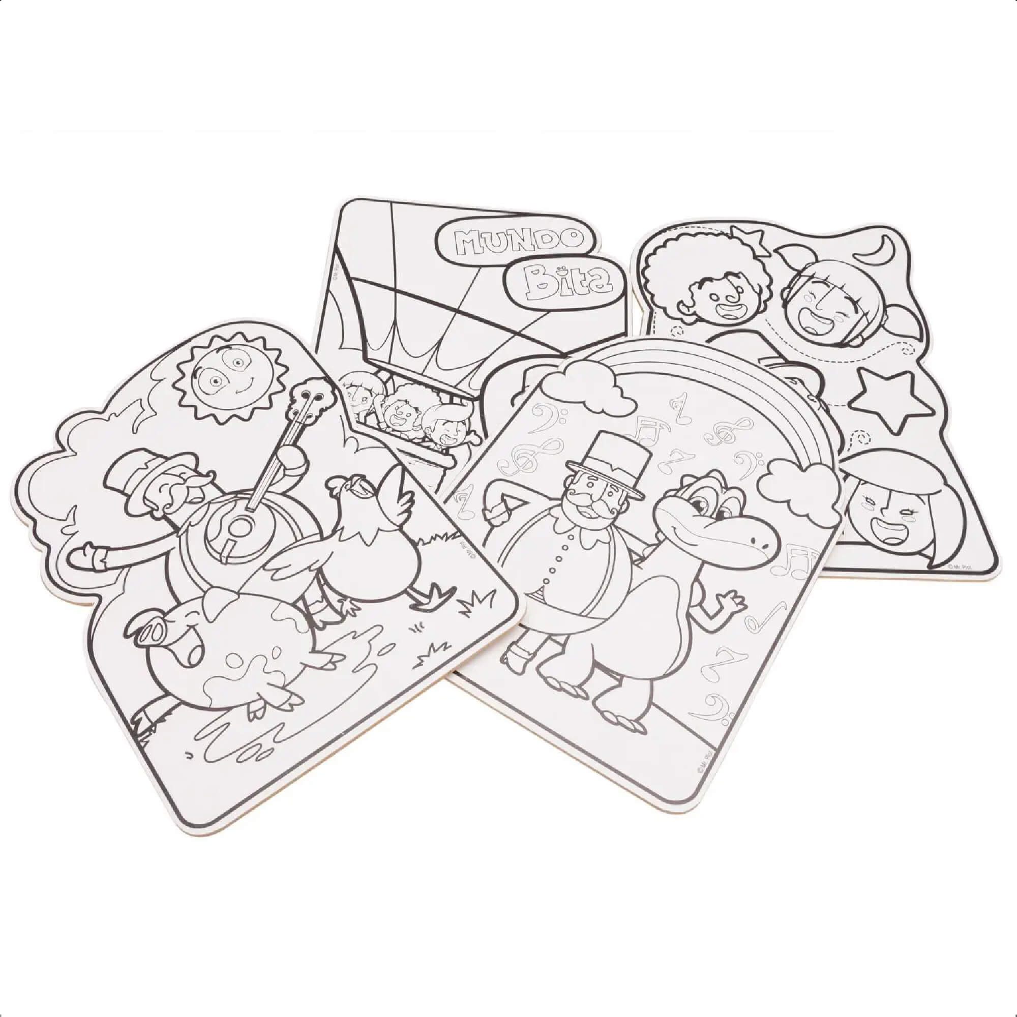 Kit Pintura Mundo Bita Infantil Cavalete Divertido Raciocínio Lógico +4 anos Nig Brinquedos 0694