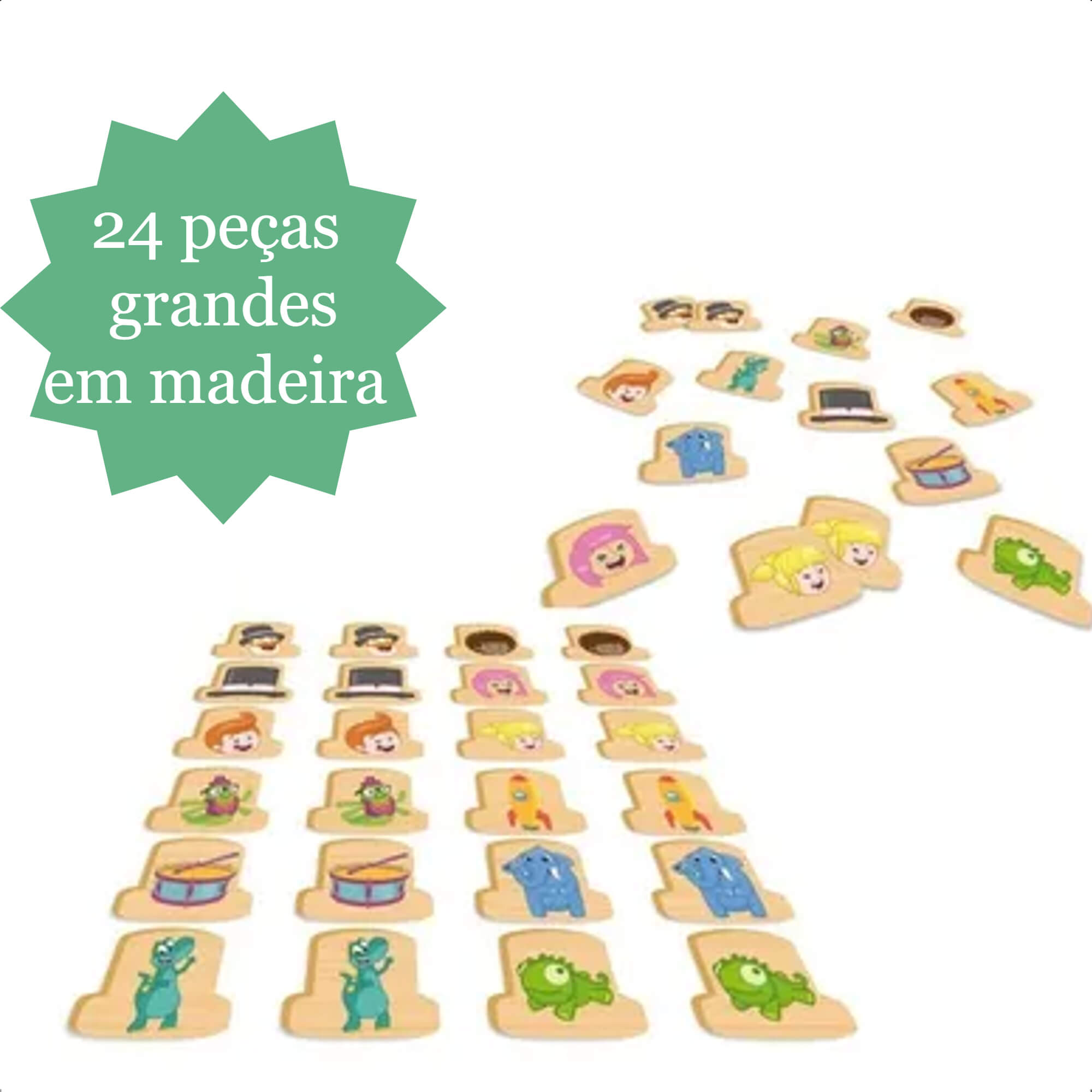 Jogo Da Memória Mundo Bita Infantil 24 peças Nig Brinquedos - 0691