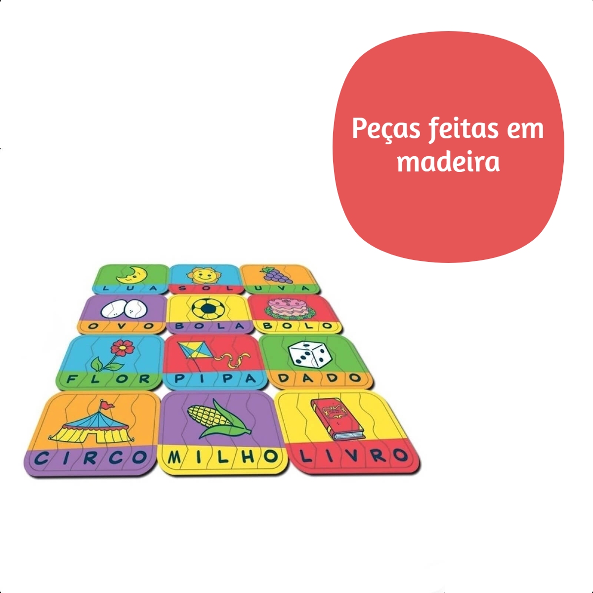 Jogo Infantil Soletrando de Encaixe Turma da Mônica contem 47 Peças Para você se Divertir Nig Brinquedos - 0763