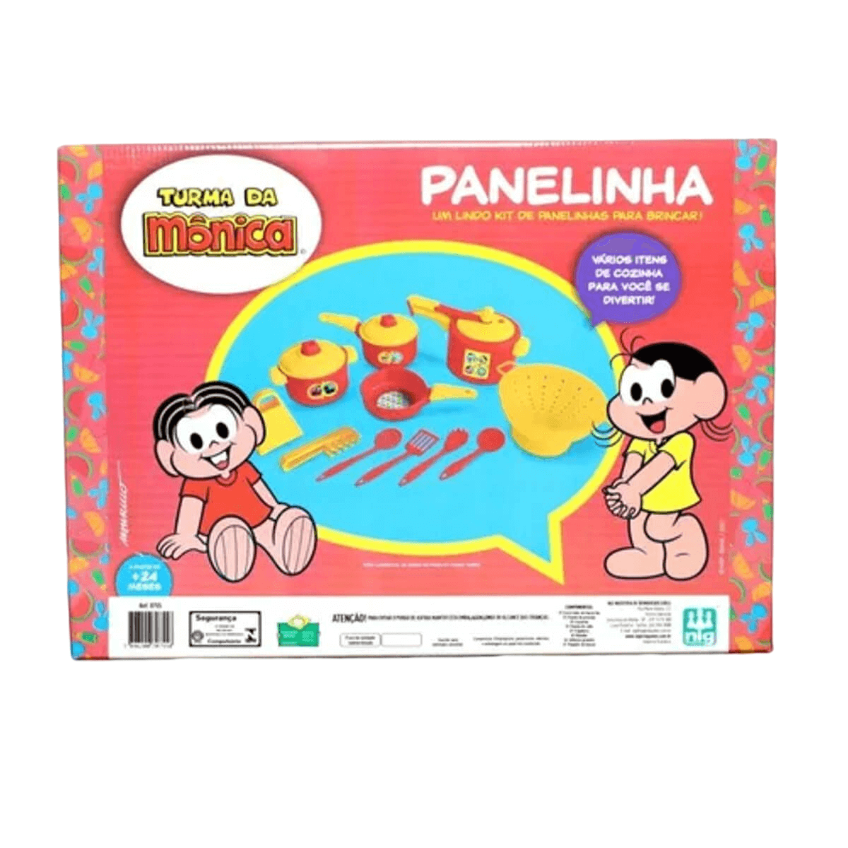 Brinquedo Jogo Panelinhas Infantil Turma da Mônica Faz de Conta +2 anos Nig Brinquedos - 0755