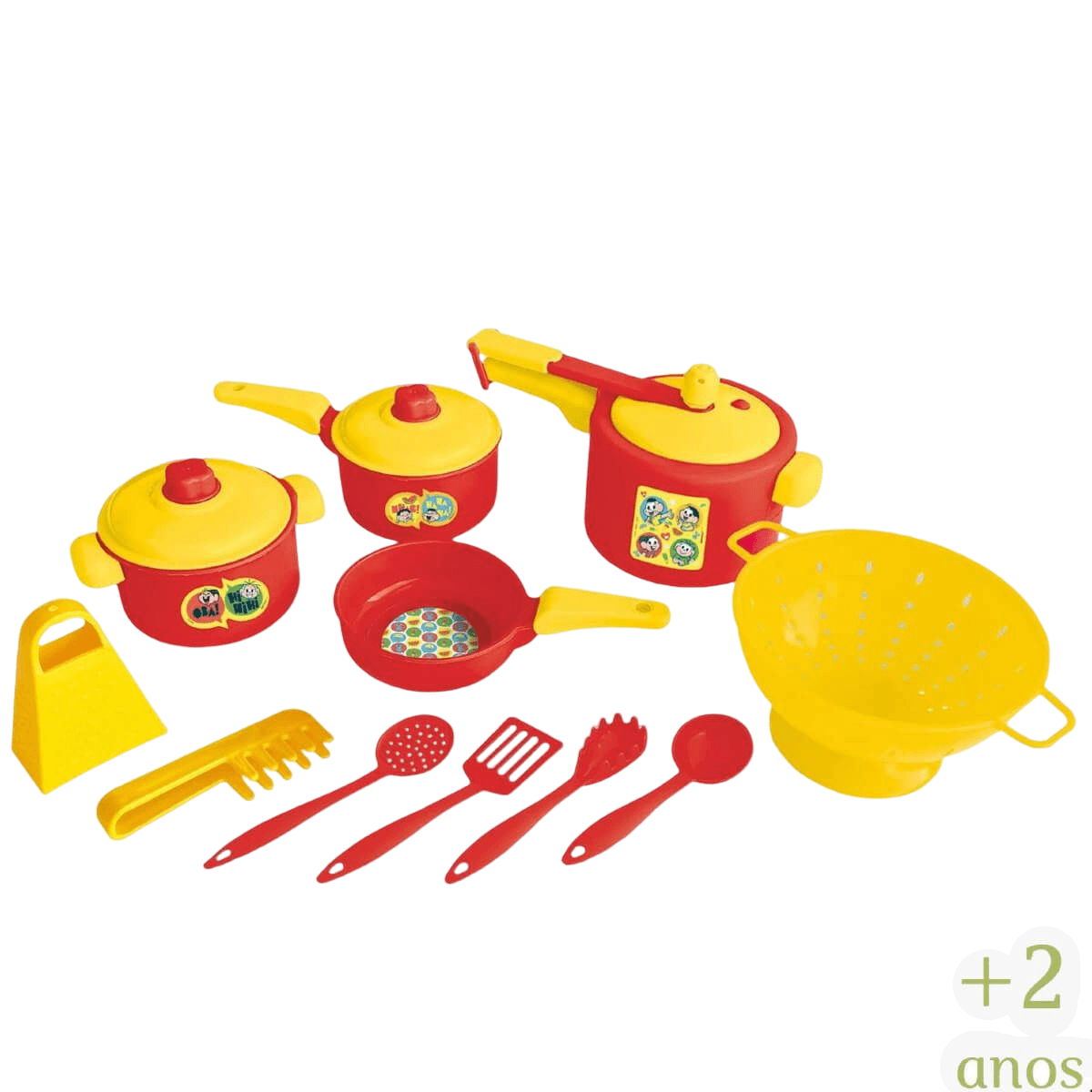 Brinquedo Jogo Panelinhas Infantil Turma da Mônica Faz de Conta +2 anos Nig Brinquedos - 0755