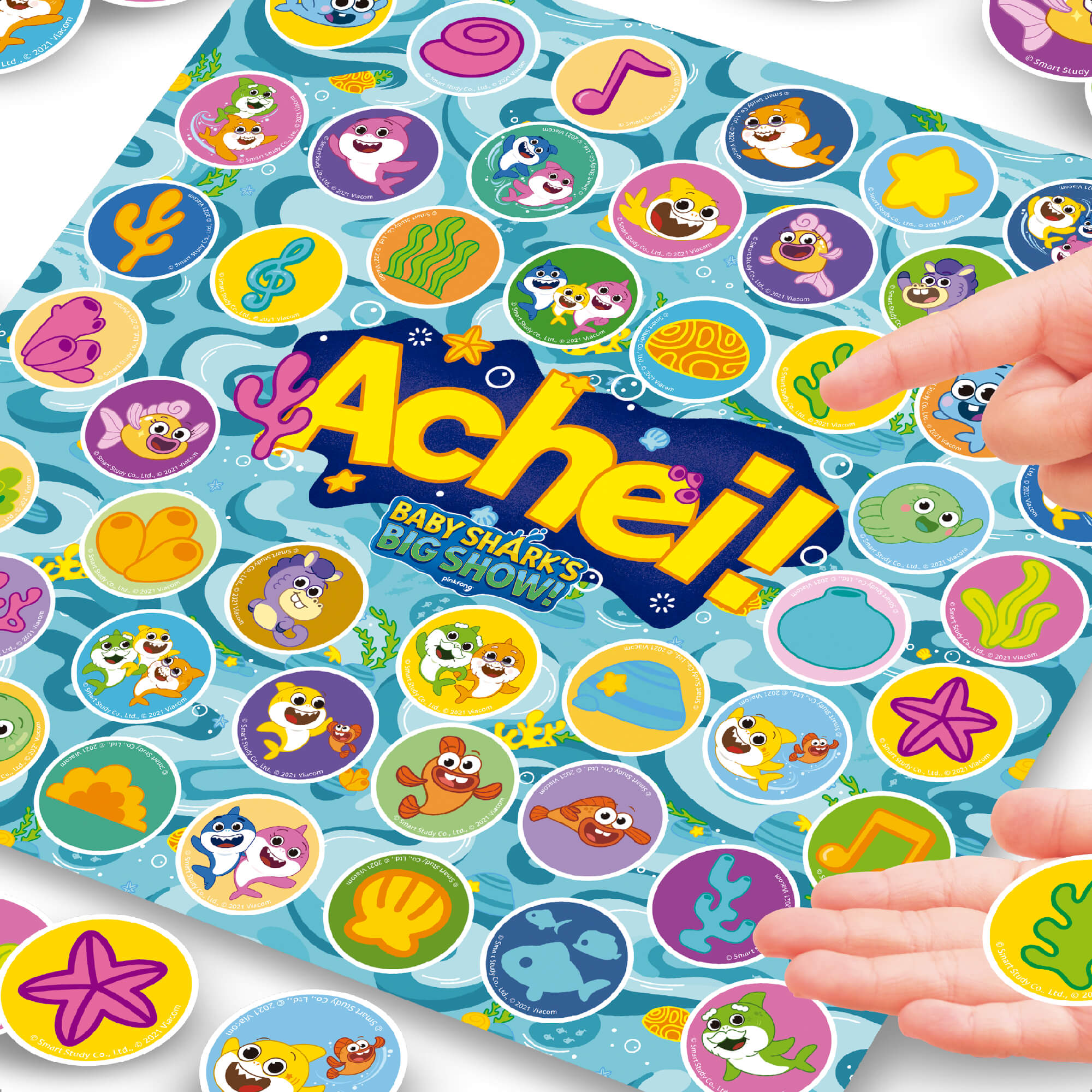 Jogo de Tabuleiro Achei! Baby Shark Infantil Tabuleiro Cartas +3 Anos Nig Brinquedos - 0745