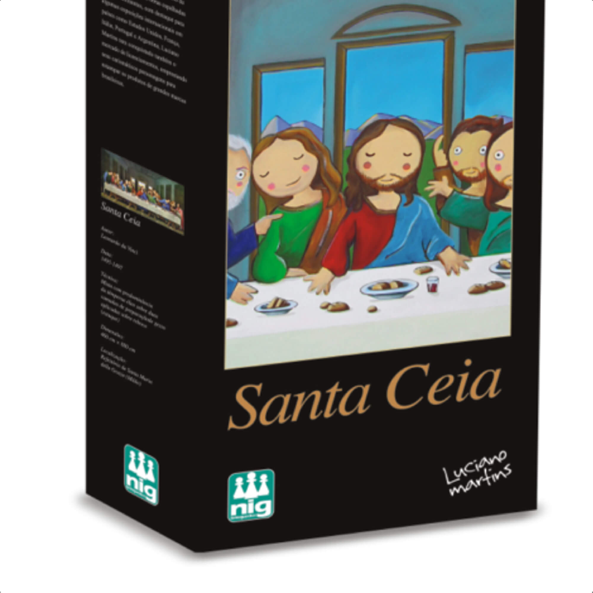 Quebra Cabeça Santa Ceia Infantil 260 Peças Luciano Martins Raciocínio lógico Nig - 0576