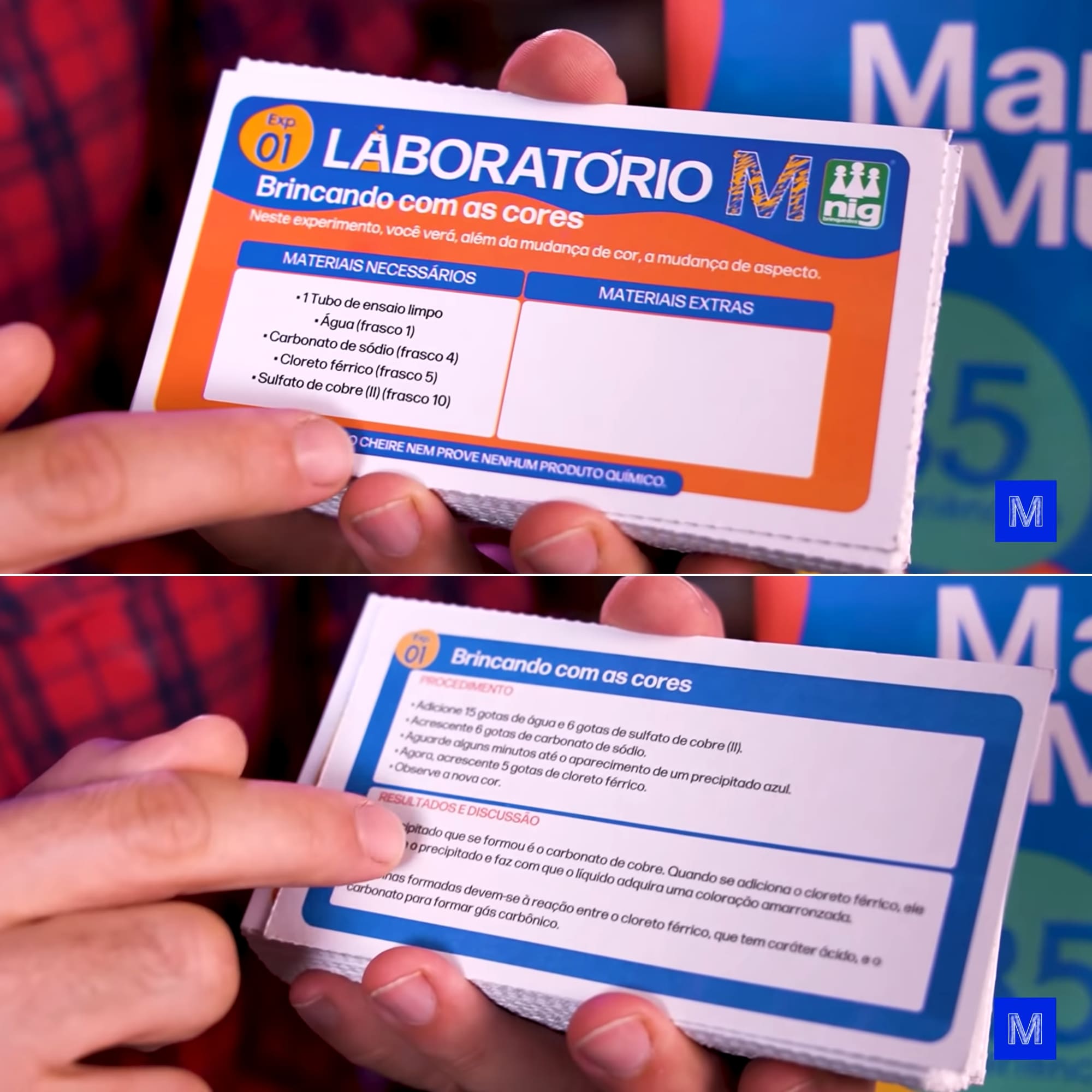 Brinquedo Laboratório Manual do Mundo com 85 Tipos de Experimentos Nig Brinquedos - 1640