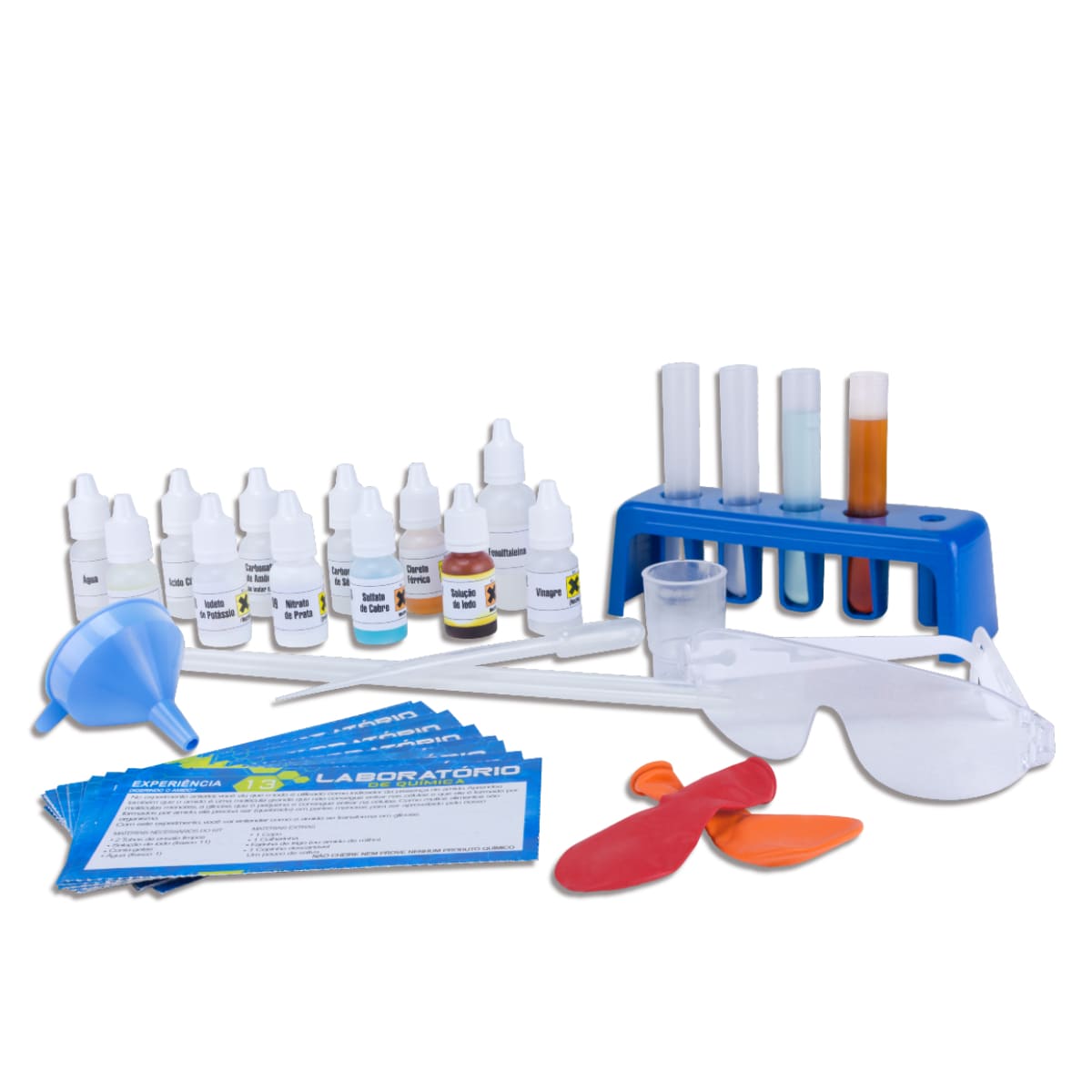 Brinquedo Kit De Laboratório De Química com 40 Experiências Nig Brinquedos - 1633