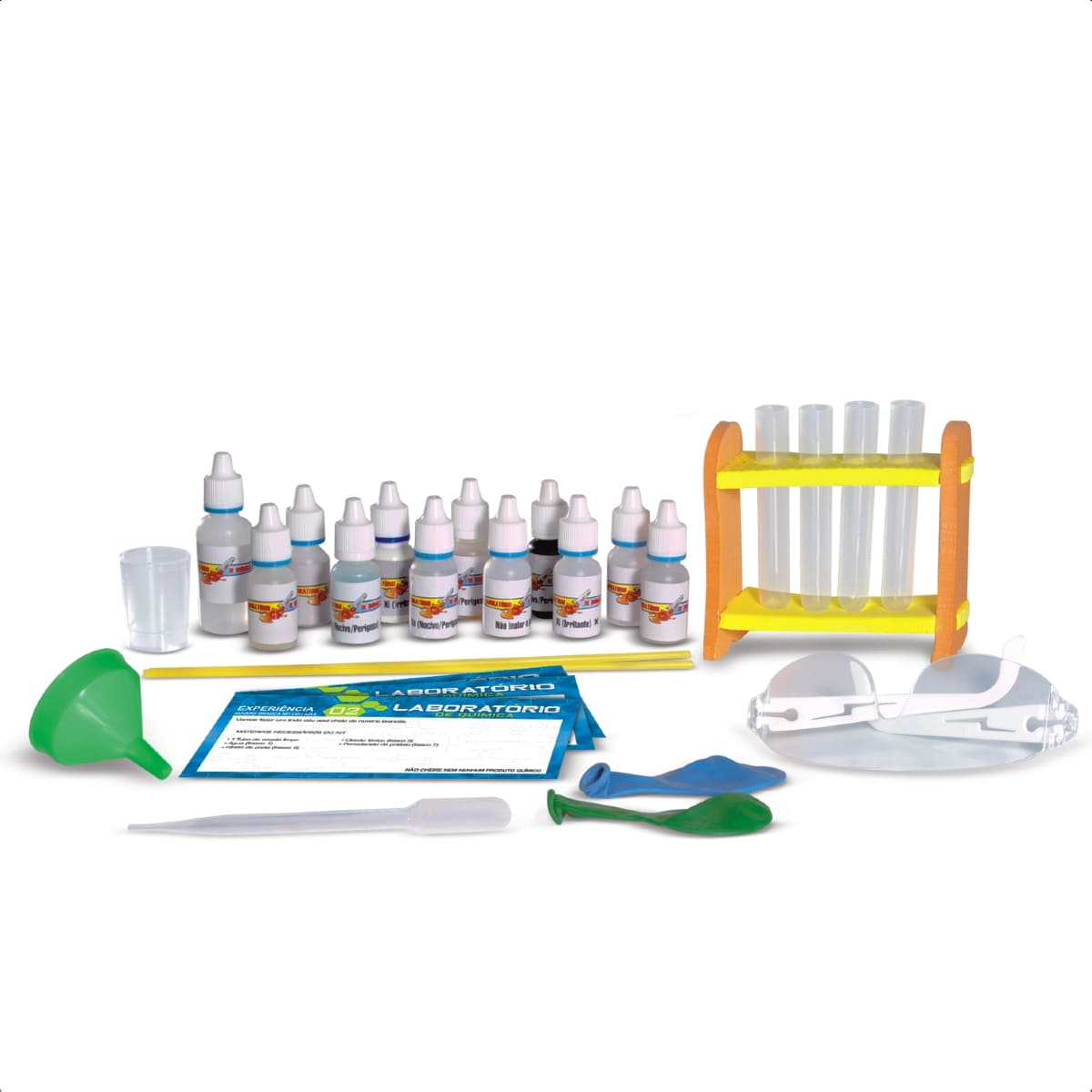 Brinquedo Kit De Laboratório De Química com 40 Experiências Nig Brinquedos - 1633