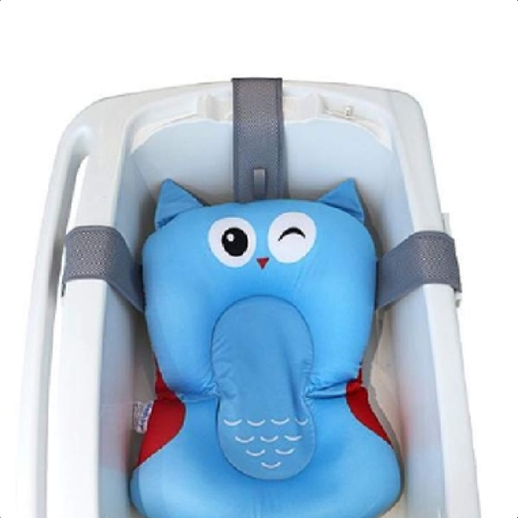Almofada de Banho Soft Infantil 0-10 Meses Conforto e Segurança Encosto Coruja KaBaby -22102C