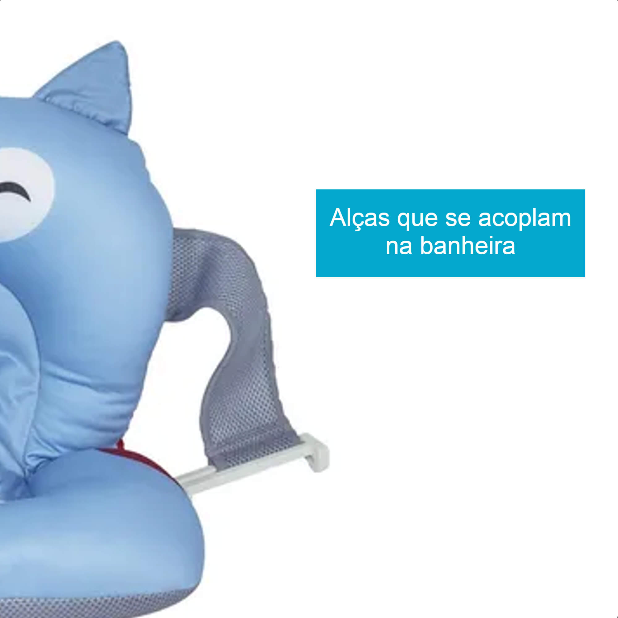 Almofada de Banho Soft Infantil 0-10 Meses Conforto e Segurança Encosto Coruja KaBaby -22102C