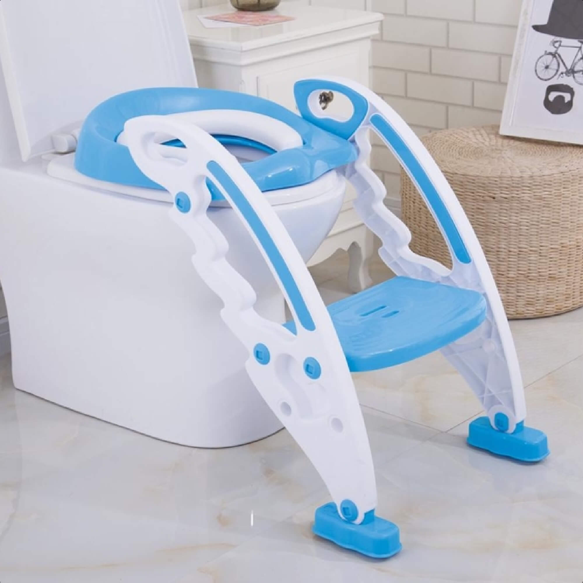 Assento Redutor Infantil New Style Dobrável Tamanho Universal Até 50 Kg Azul KaBaby - 22008A
