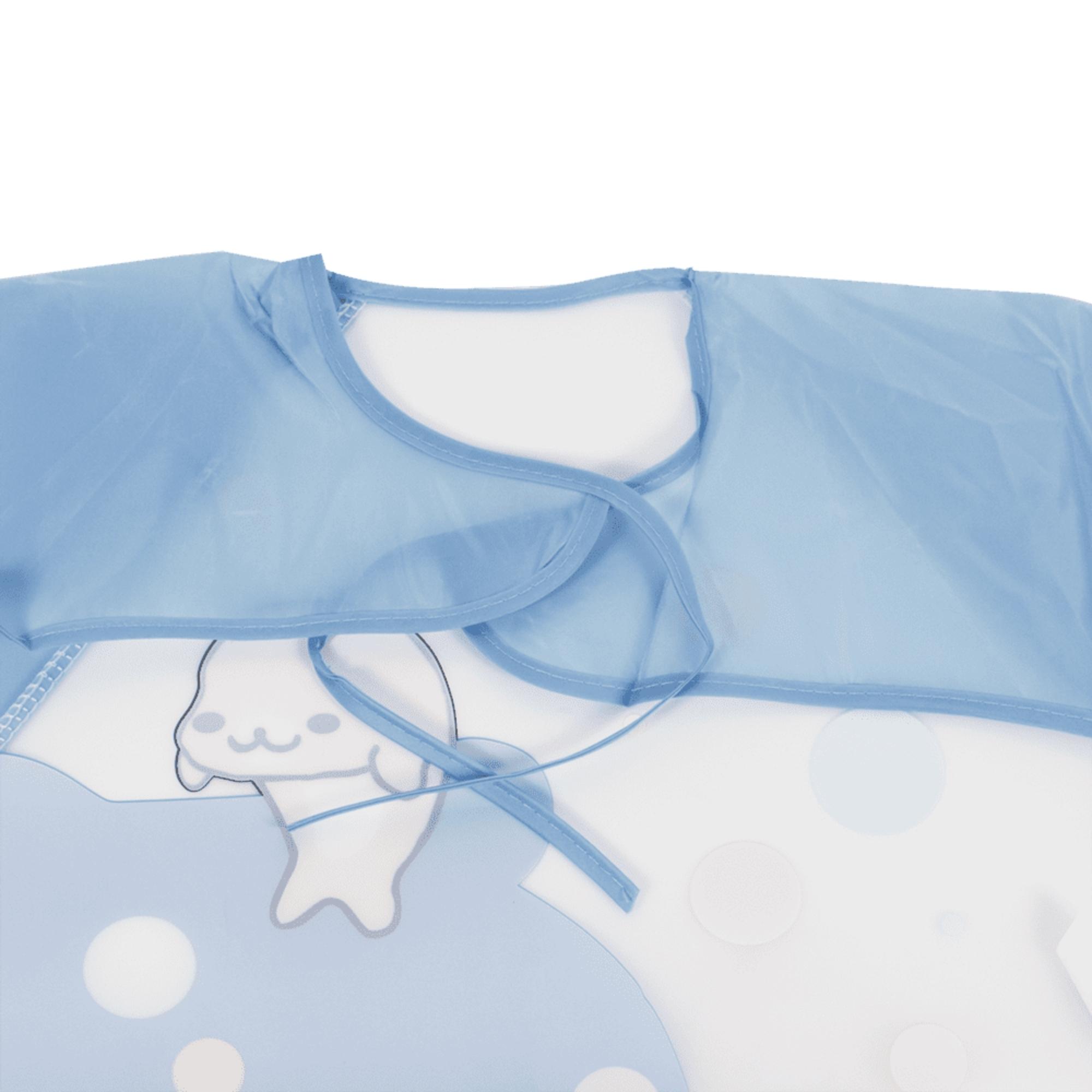 Babador Infantil Com Manga Fácil de Limpar e Transportar Amarras 6 Meses+ Foca Azul KaBaby-18950F