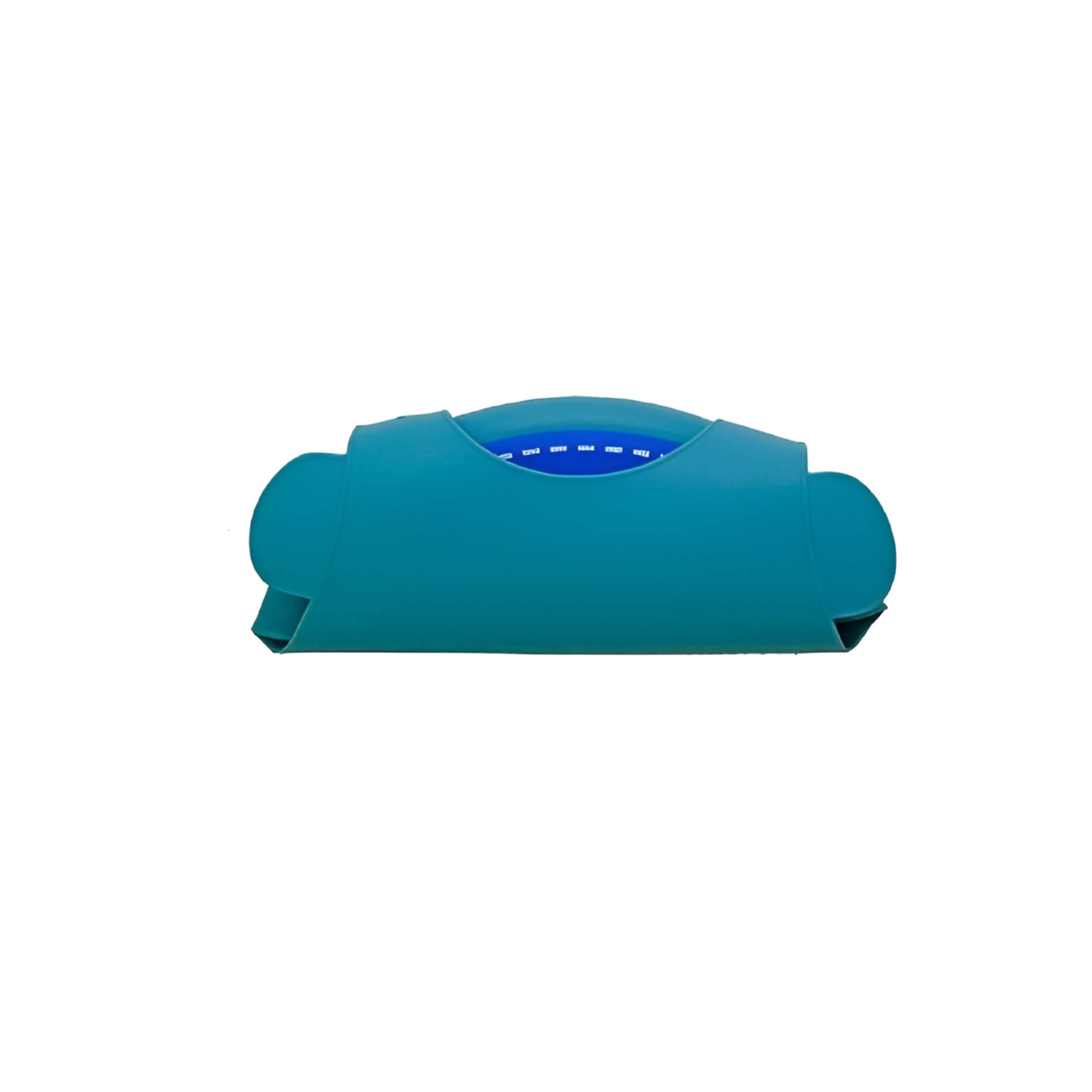 Babador para bebê Infantil Silicone Elefante Azul com cata-migalhas Kababy - 1037E