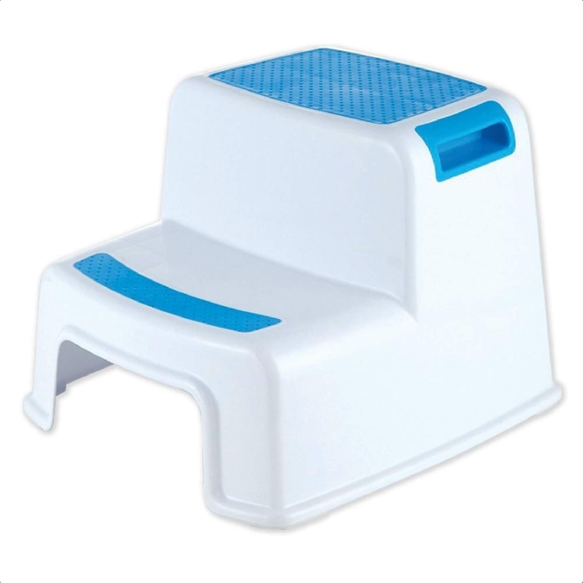 Banquinho de Banheiro 2 Degraus New Style Infantil leve e Portátil de 3 à 10 Anos Máximo 70kg Azul KaBaby - 22017A