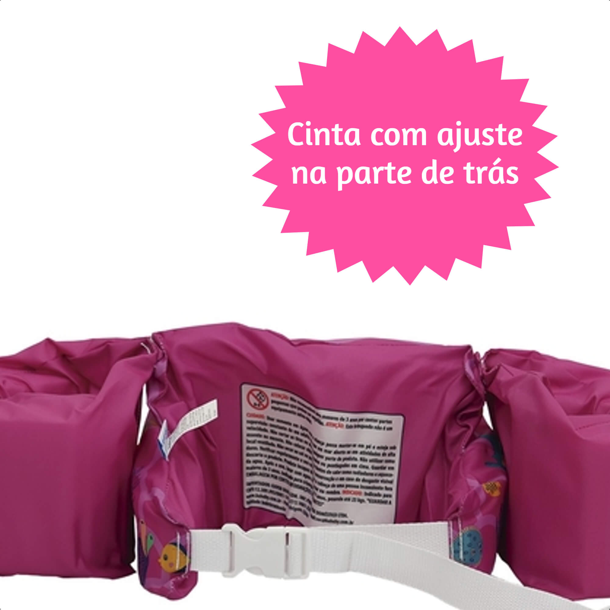 Colete Boia Braço Flutuador Sereia Infantil Criança Menina Piscina Praia com Ajuste KaBaby - 25100S