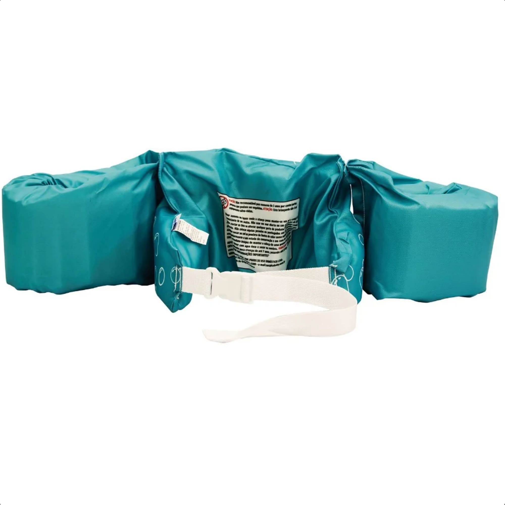 Boia Infantil de Vestir Tubarão Proteção nos Braços Colete Flutuador Azul Kababy - 25100T