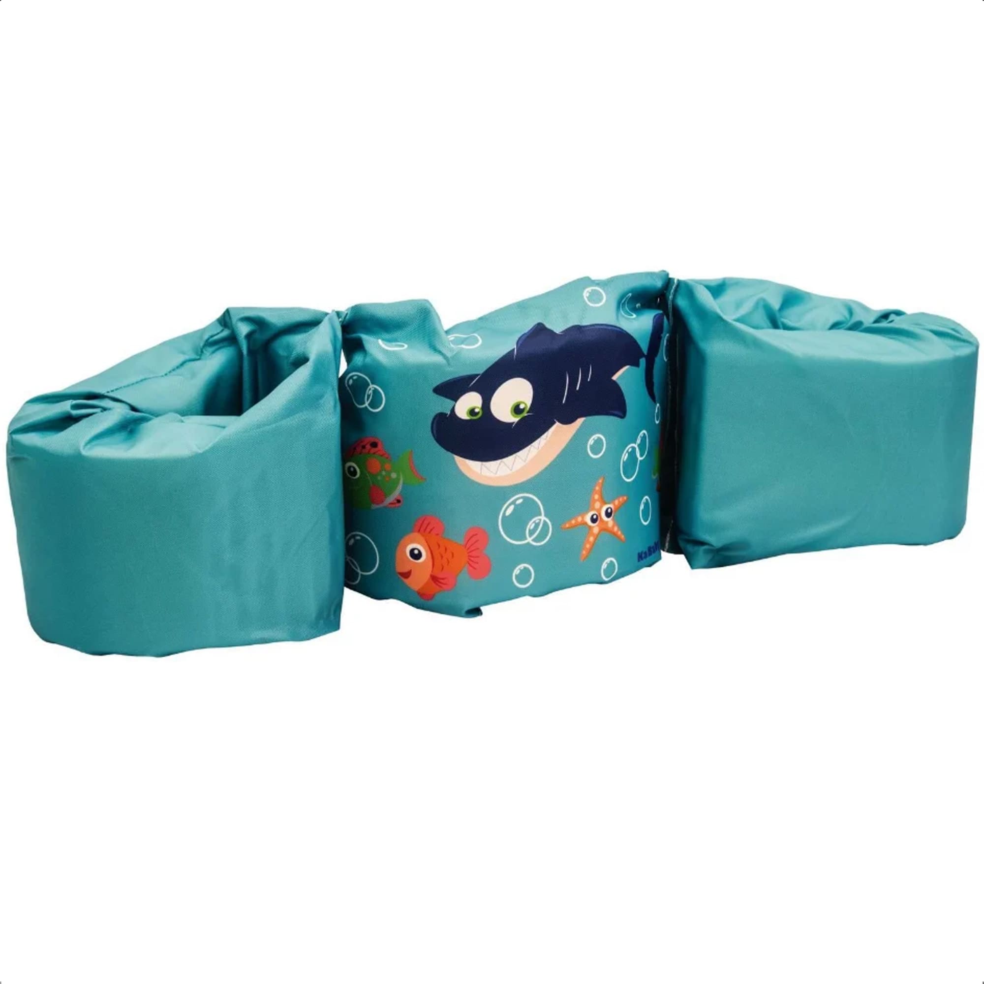 Boia Infantil de Vestir Tubarão Proteção nos Braços Colete Flutuador Azul Kababy - 25100T