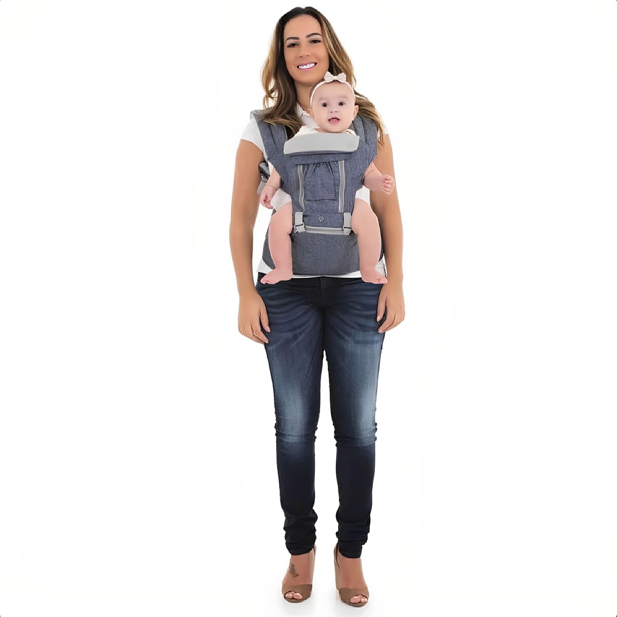 Canguru para Bebê Seat Line com Três Posições Suporta até 15kg KaBaby - 17611J