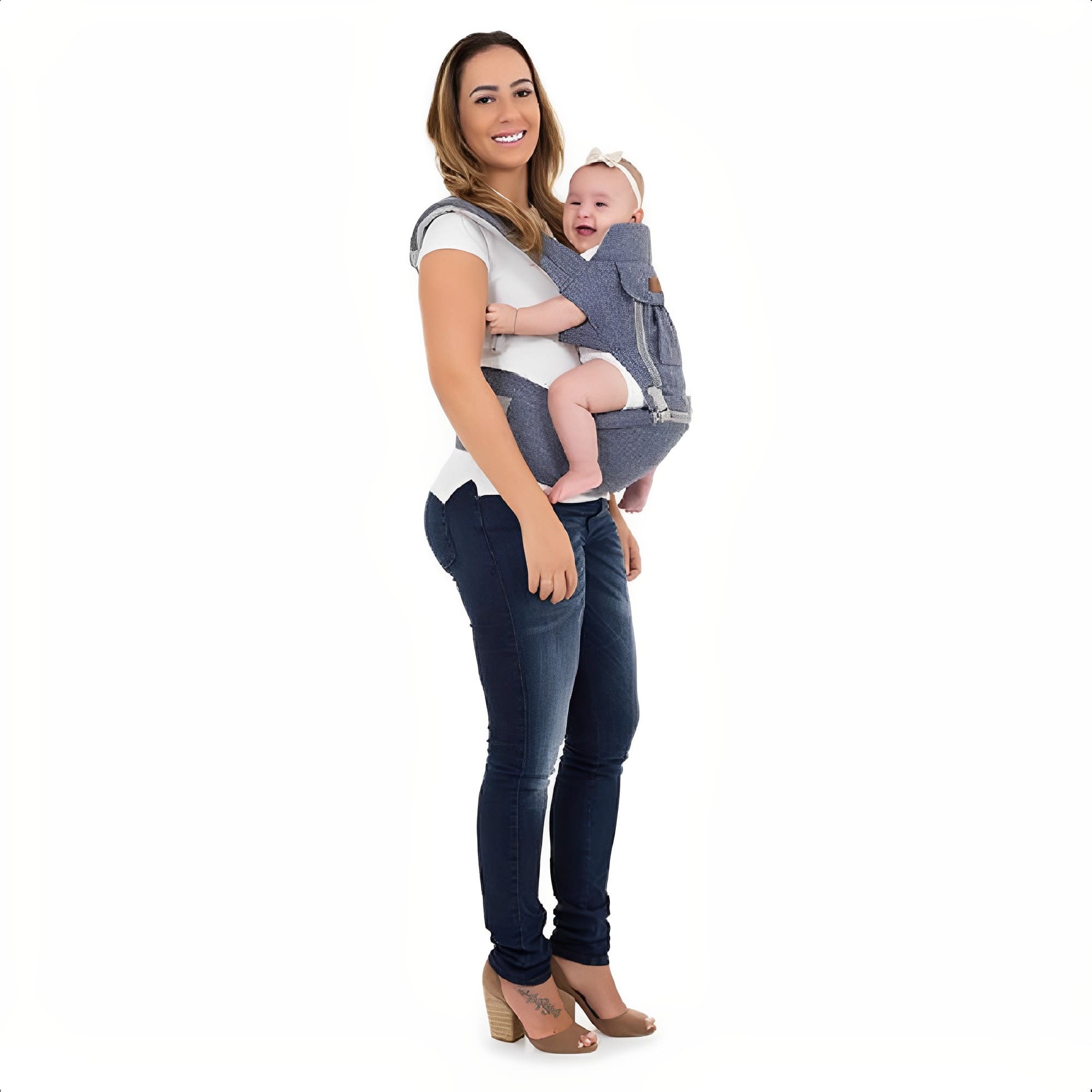 Canguru para Bebê Seat Line com Três Posições Suporta até 15kg KaBaby - 17611J