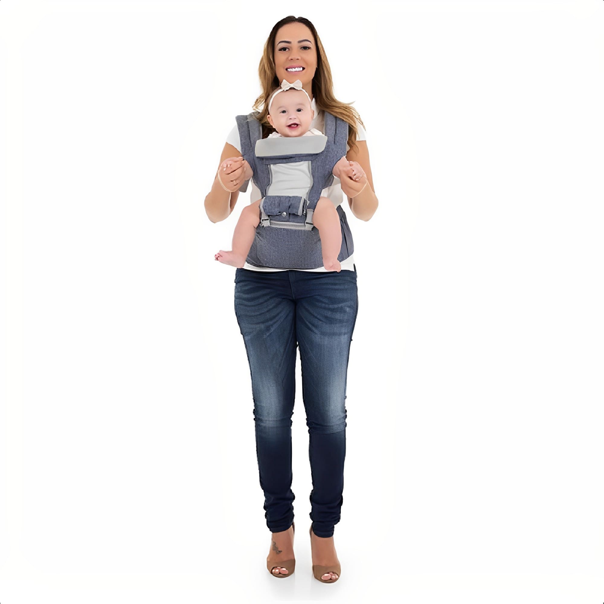 Canguru para Bebê Seat Line com Três Posições Suporta até 15kg KaBaby - 17611J