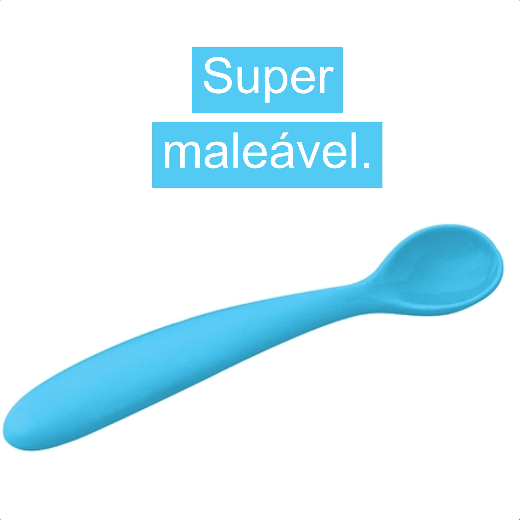 Conjunto p/ Criança Bowl com Tampa, Colher Maleável Com ventosa Azul KaBaby 1130A