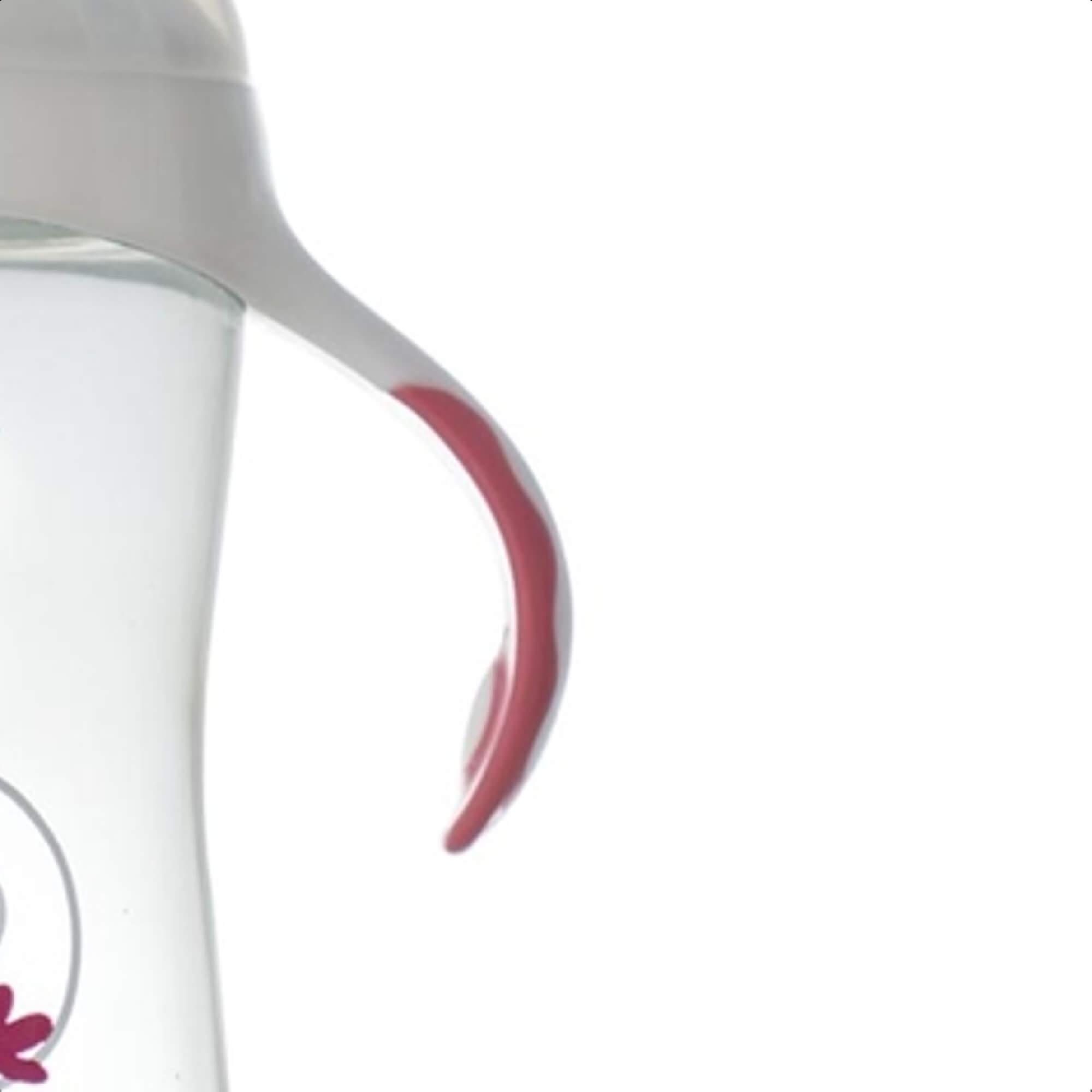 Copo Infantil de Transição com Bico Rígido e Alças 300ml +6 Meses Passaro Rosa Livre de BPA Caneca KaBaby - 1115R