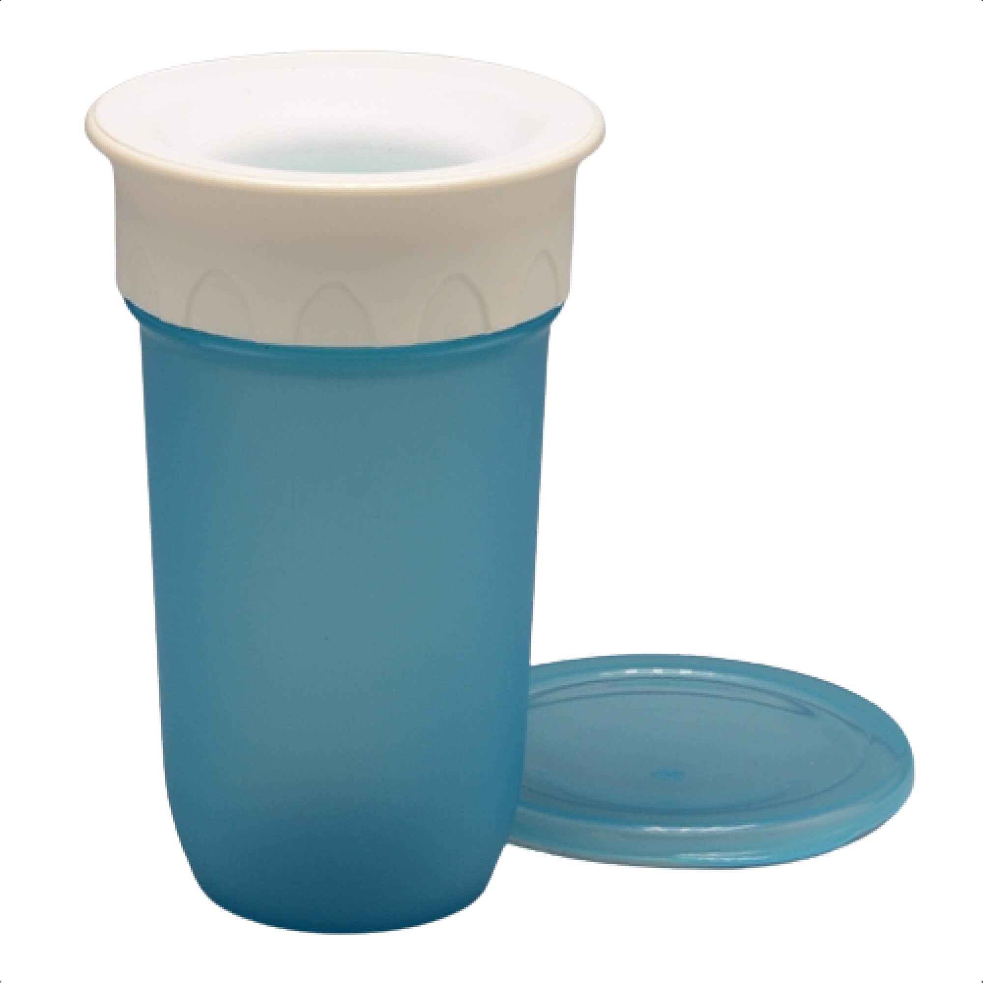 Copo 360º 300ml Azul Não Derrama Transição Infantil Bebê Livre de BPA Sport KaBaby - 1235A